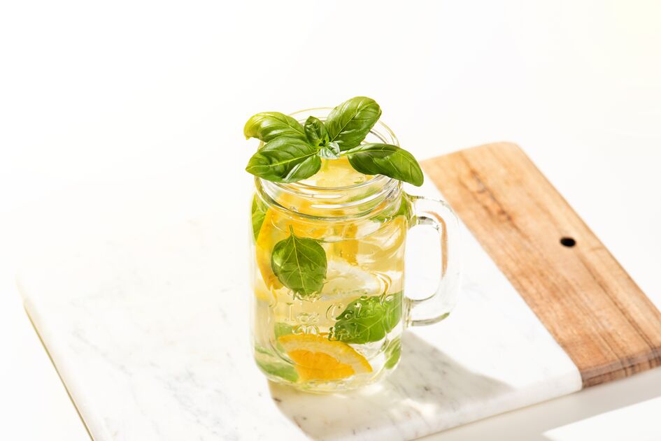 Mojito de naranja sin alcohol