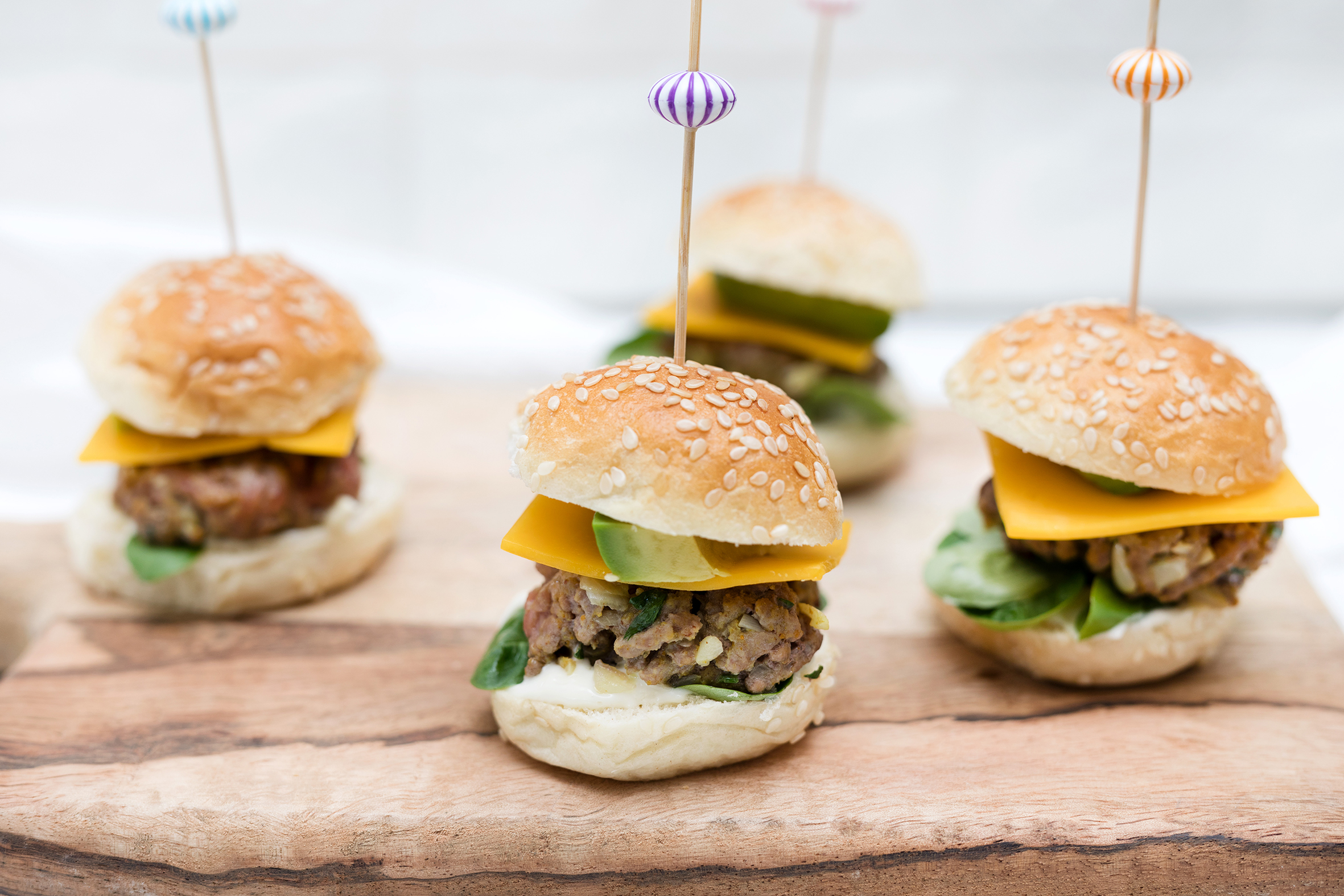 Minihamburguesas de ternera con especias