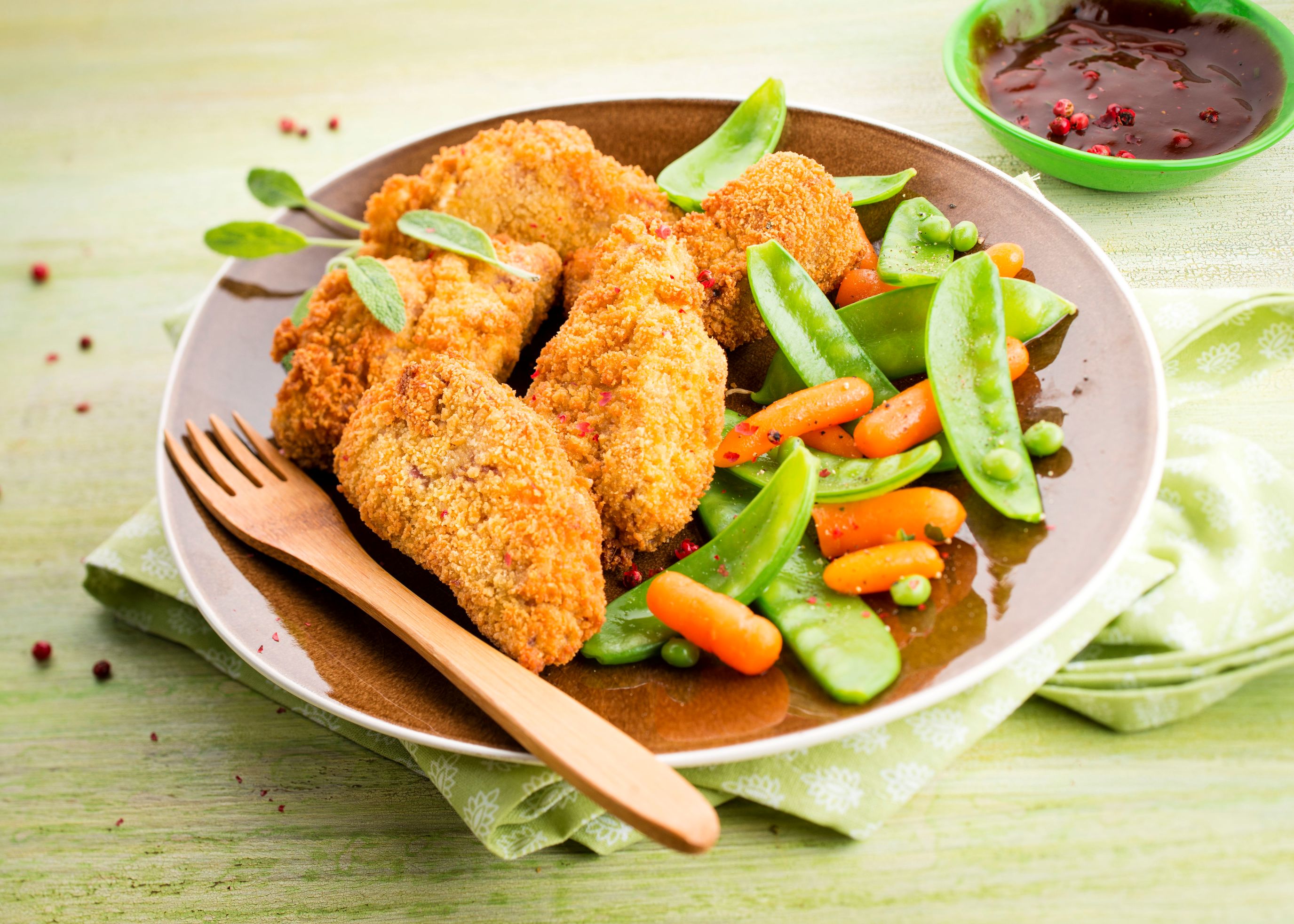 Paniertes Schweinekotelett
