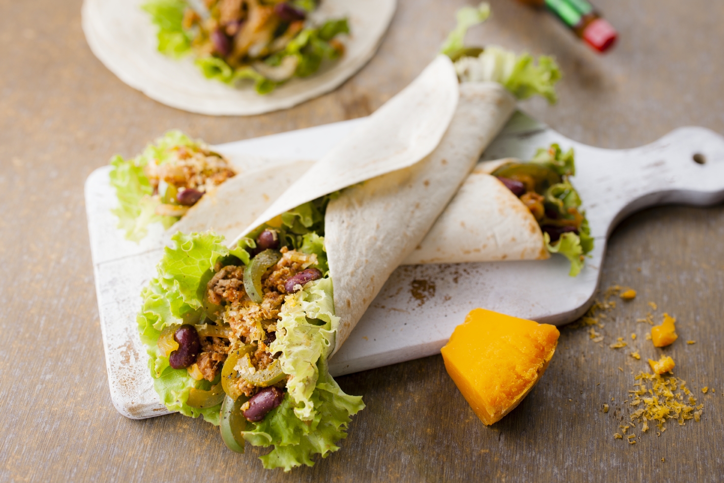 Tortillas con manzo