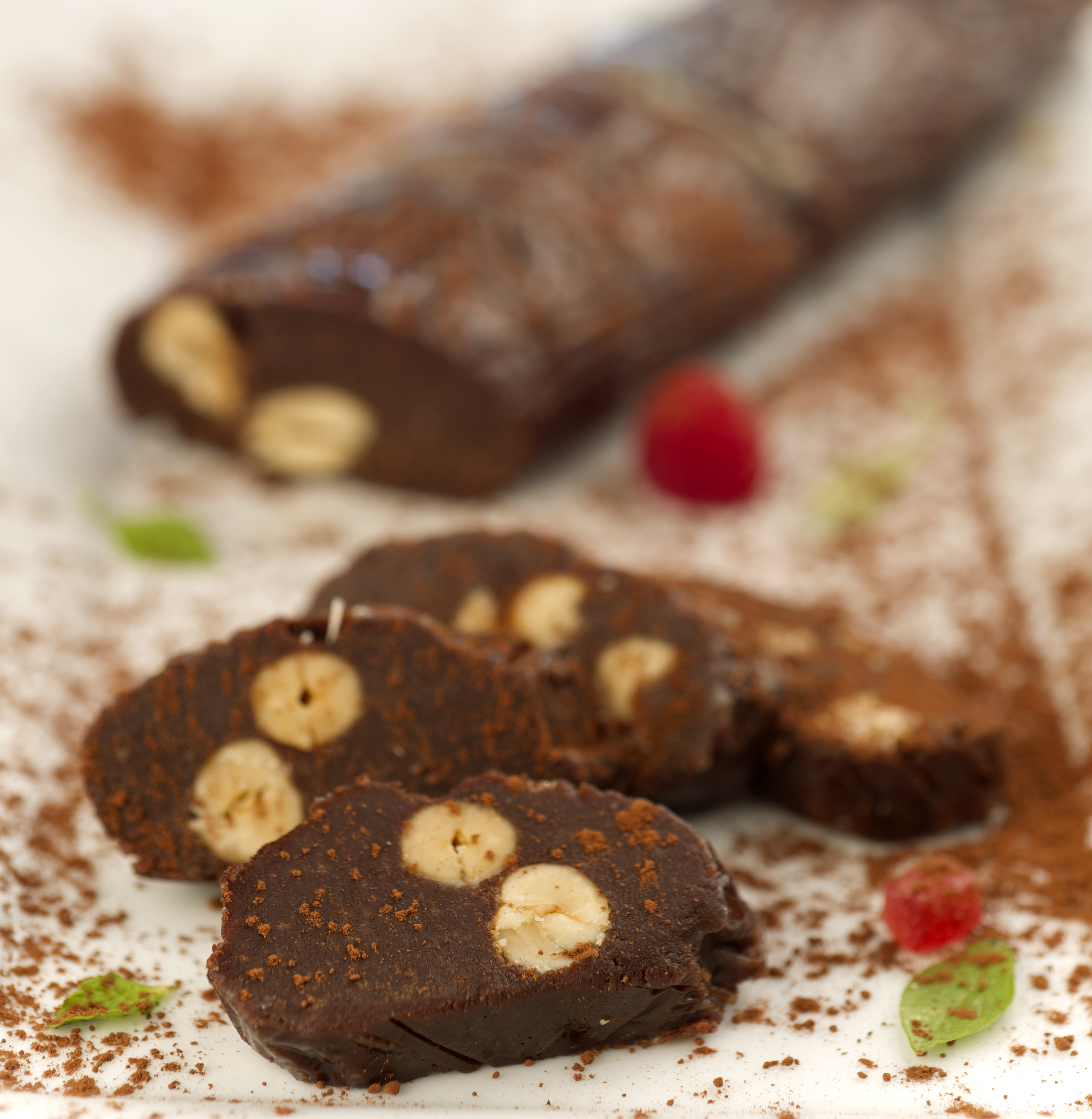 Salchichón de chocolate