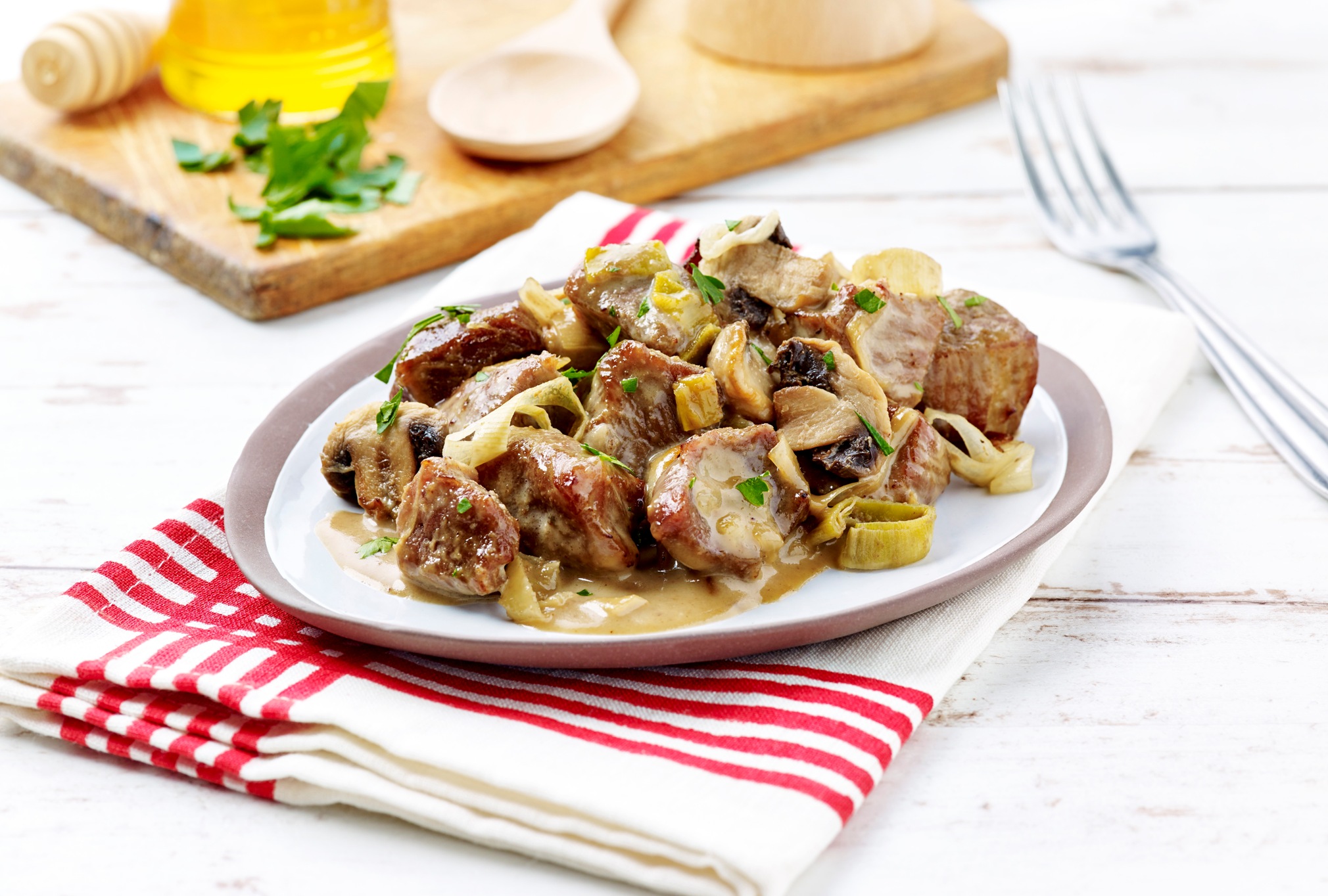 Kalbfleisch mit Honigglasur