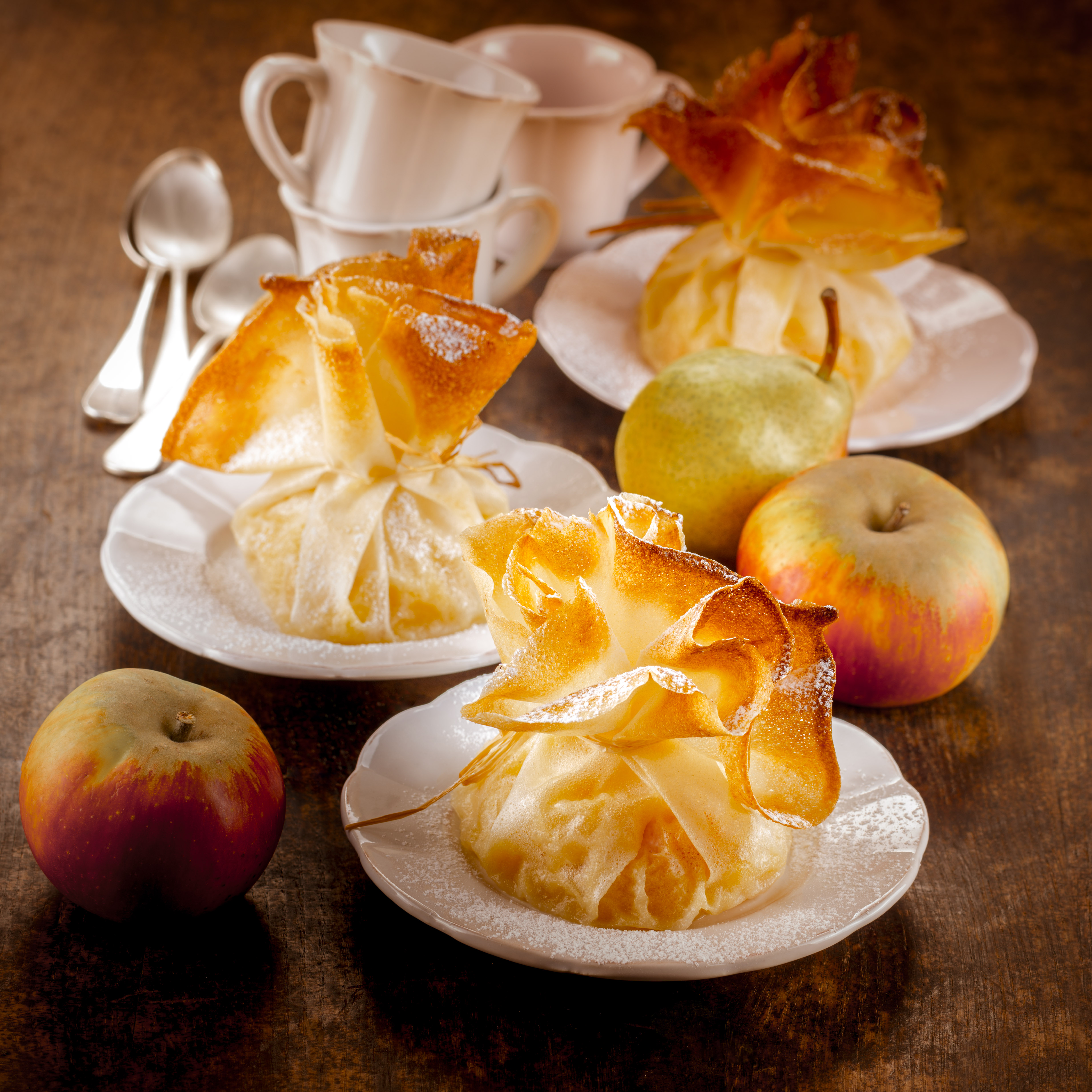 Saquitos de compota de frutas de otoño