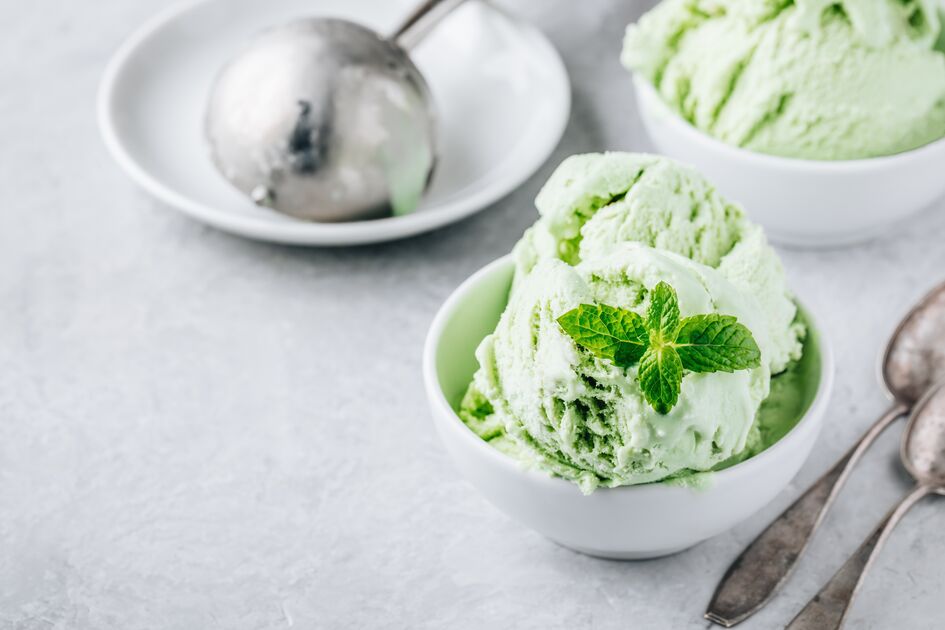 Crema helada de guisantes