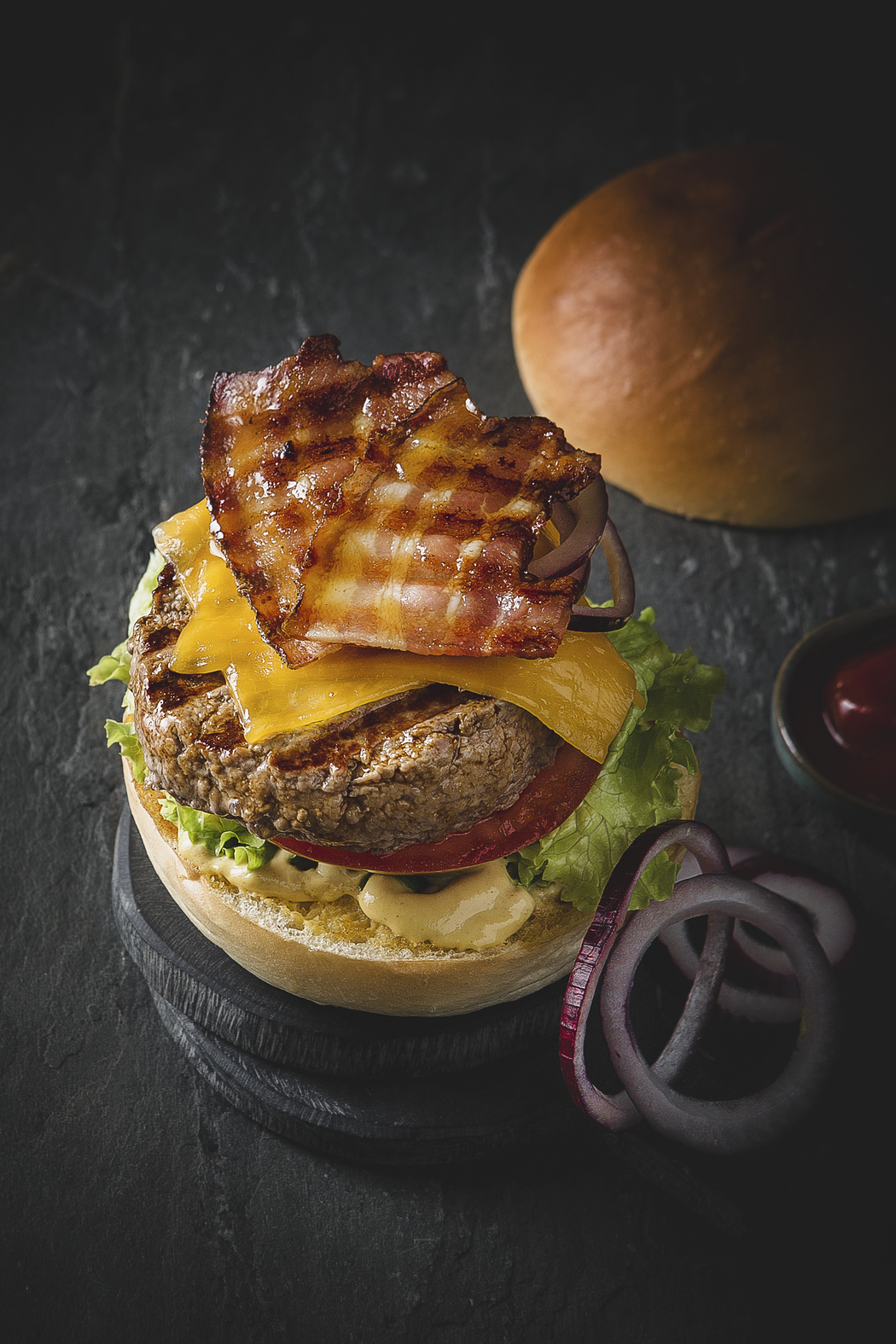 Bacon-Cheeseburger - Rezepte Optigrill Elite | Tefal