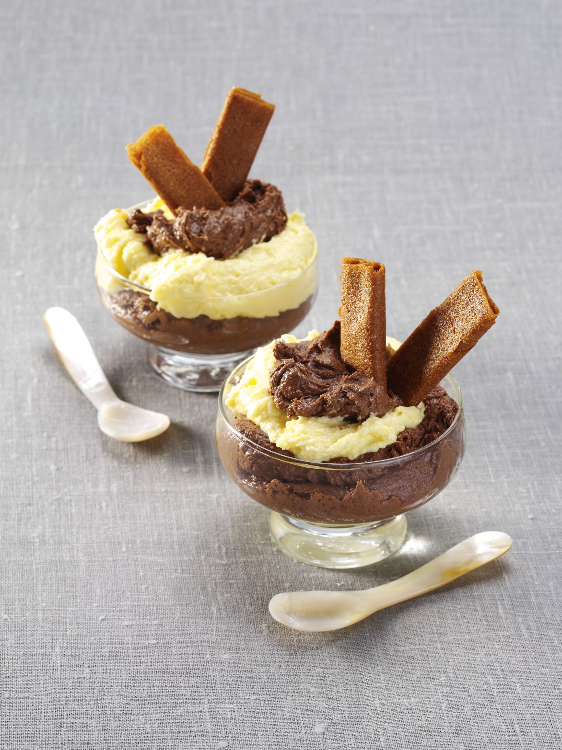 Gelato crema e cioccolato