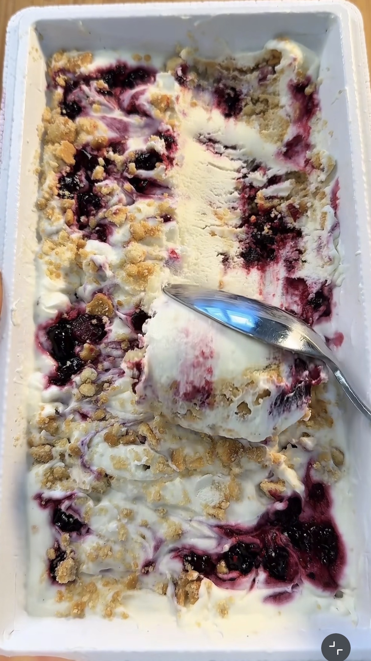 Gelato cheesecake ai frutti di bosco