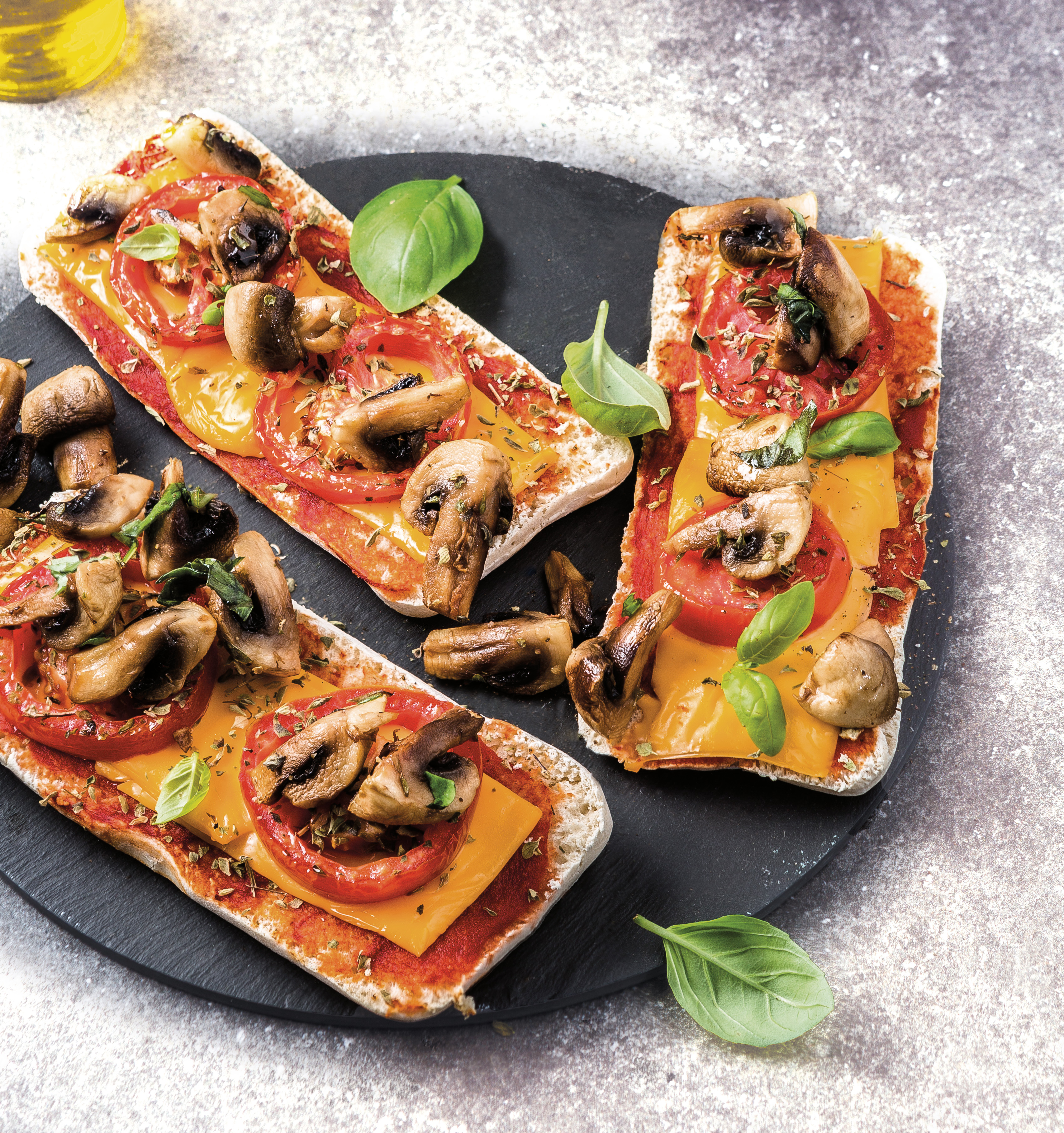 Pizza de champiñones