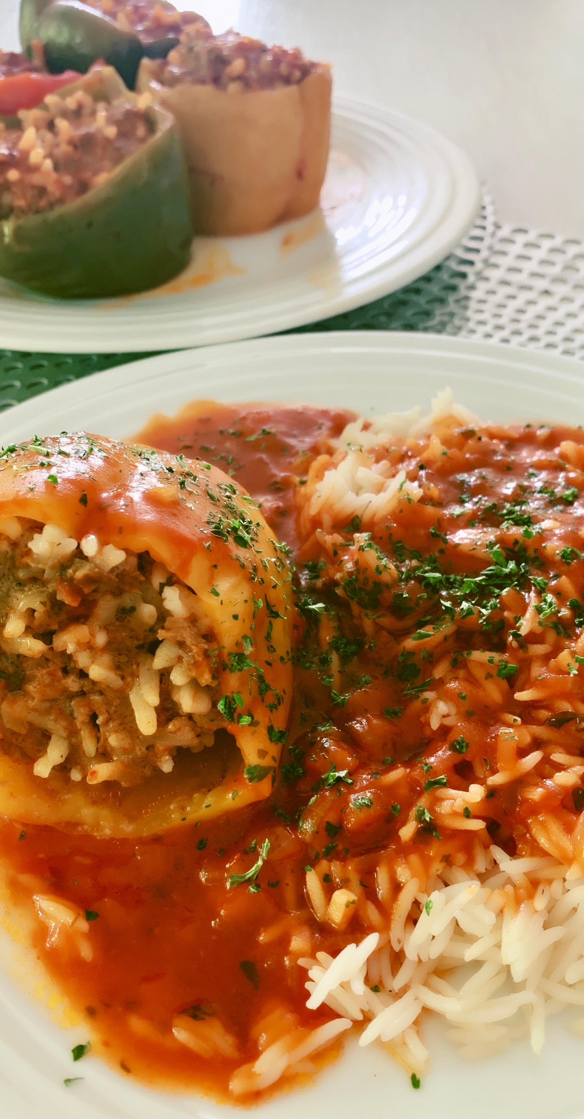 Gefüllte bunte Paprika ( scharf ) - Rezepte Cookeo | Krups