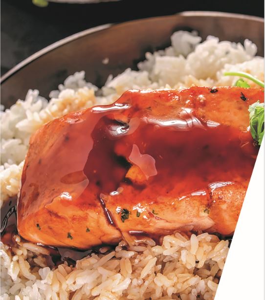 Filete de salmón en curry