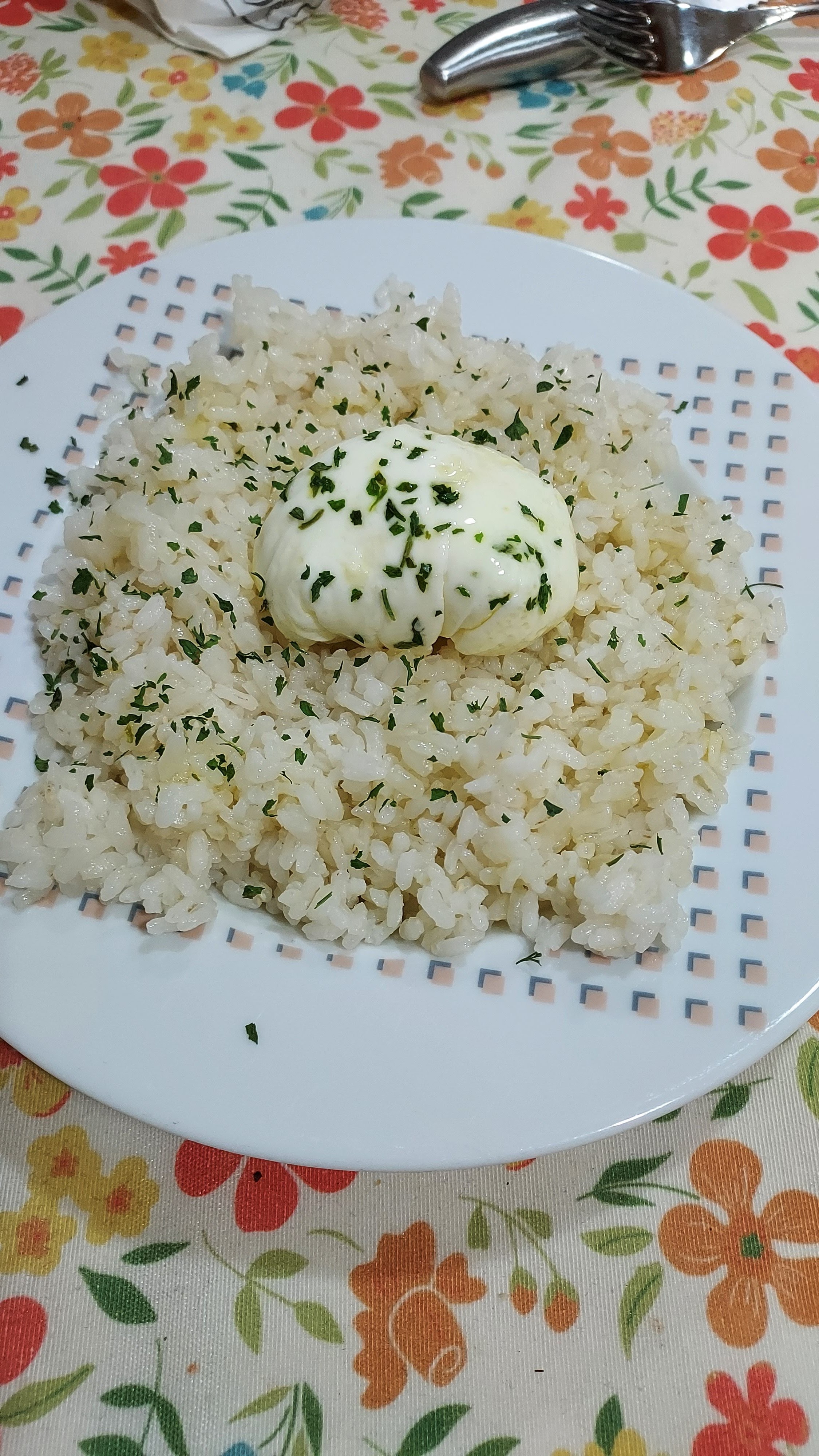 Arroz blanco al vapor