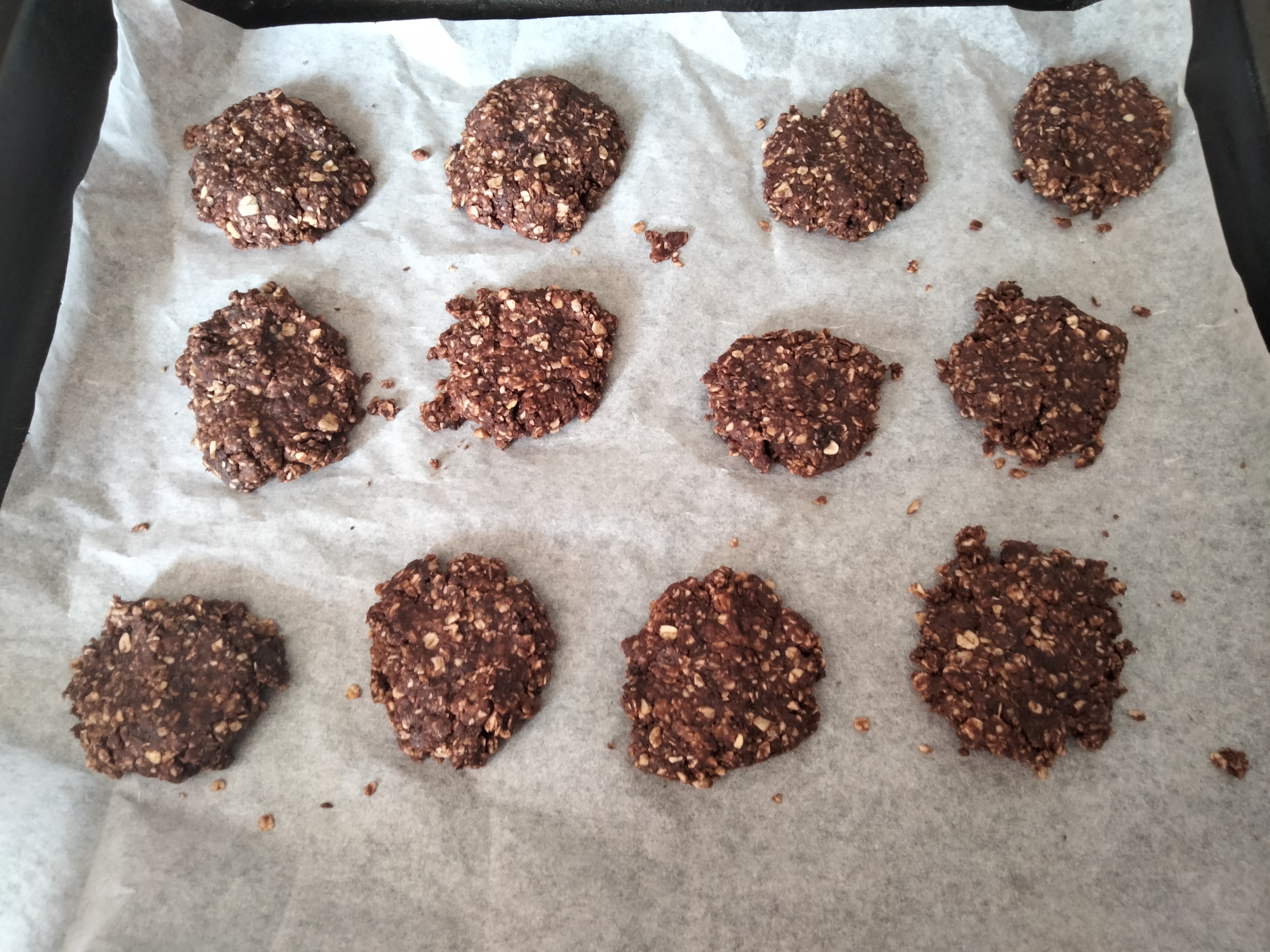 Biscotti di avena con cacao