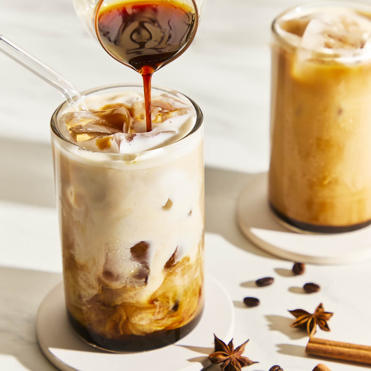 Dirty Chai latte ijskoffie