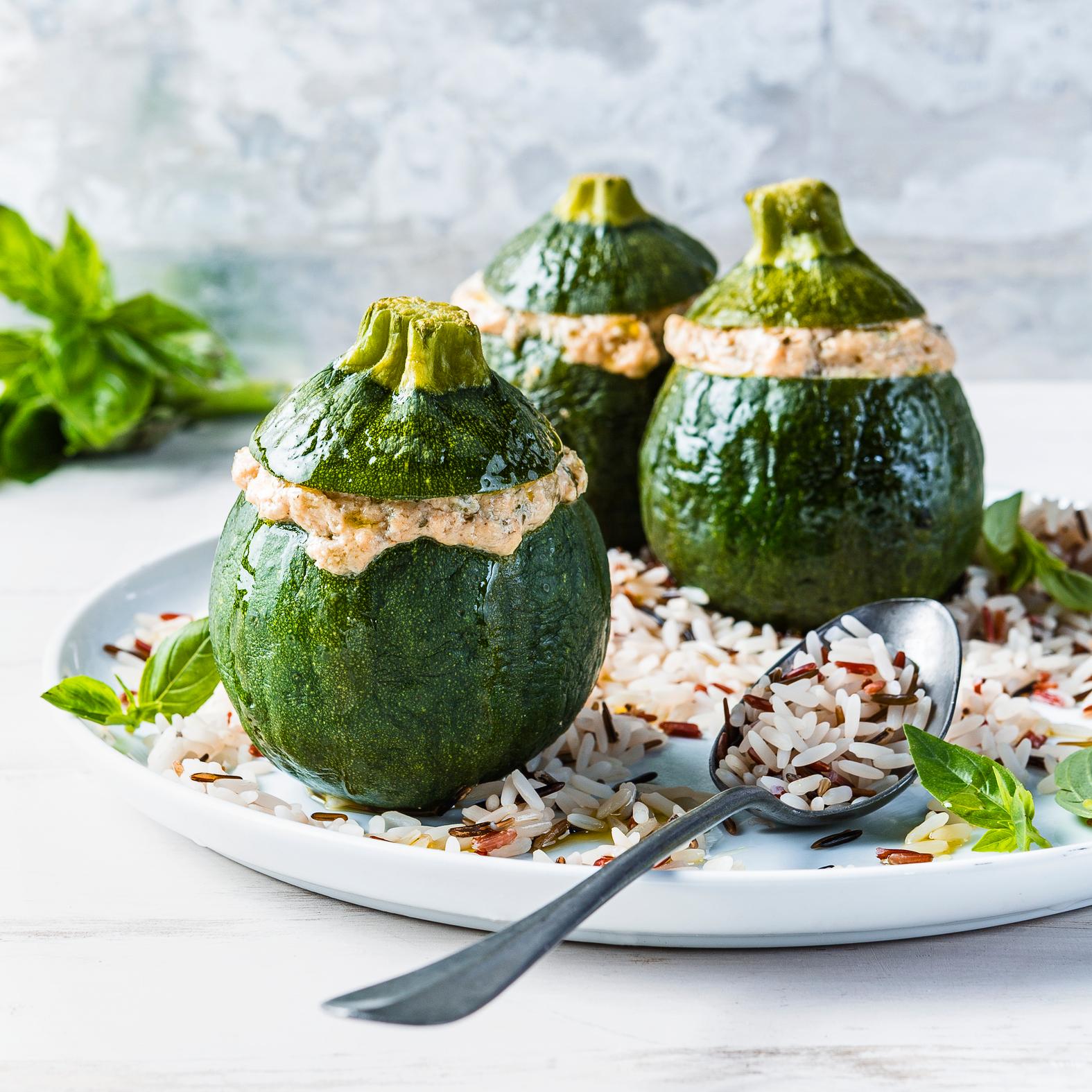 Gevulde courgettes - Recepten EASY FRY & GRILL 2 in 1 DIGITAL | Moulinex