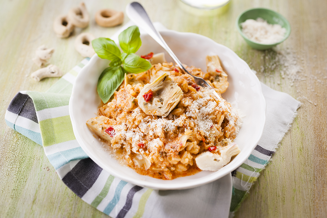 Risotto de alcachofras