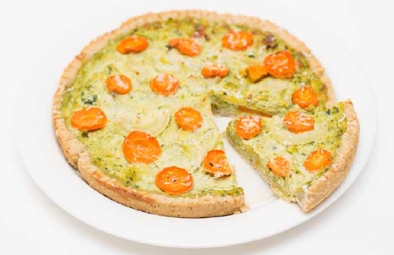 Crostata di frolla salata con verdure