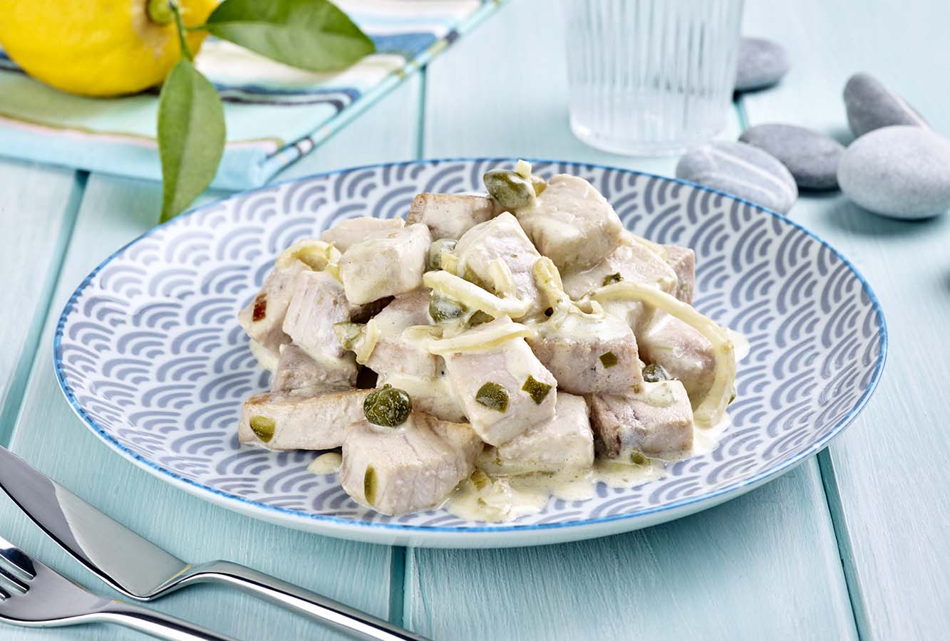 Schwertfisch mit Sahnesoße