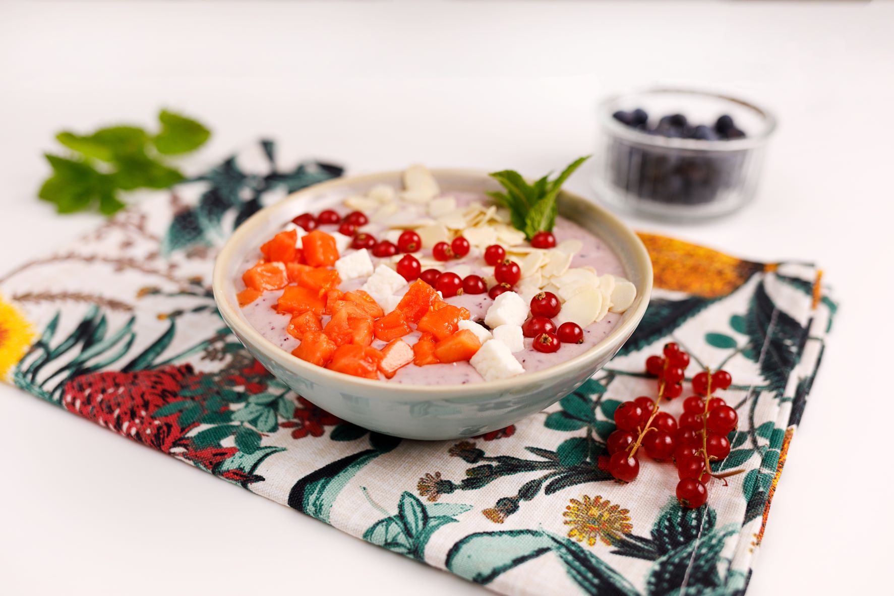 Smoothie bowl de arándanos