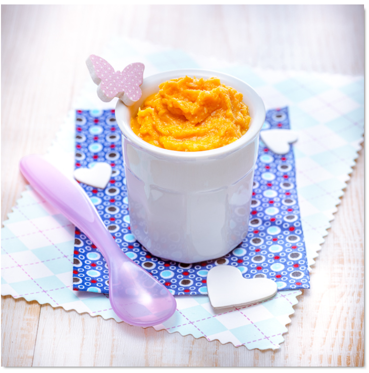 Puré de boniato y ternera para bebé