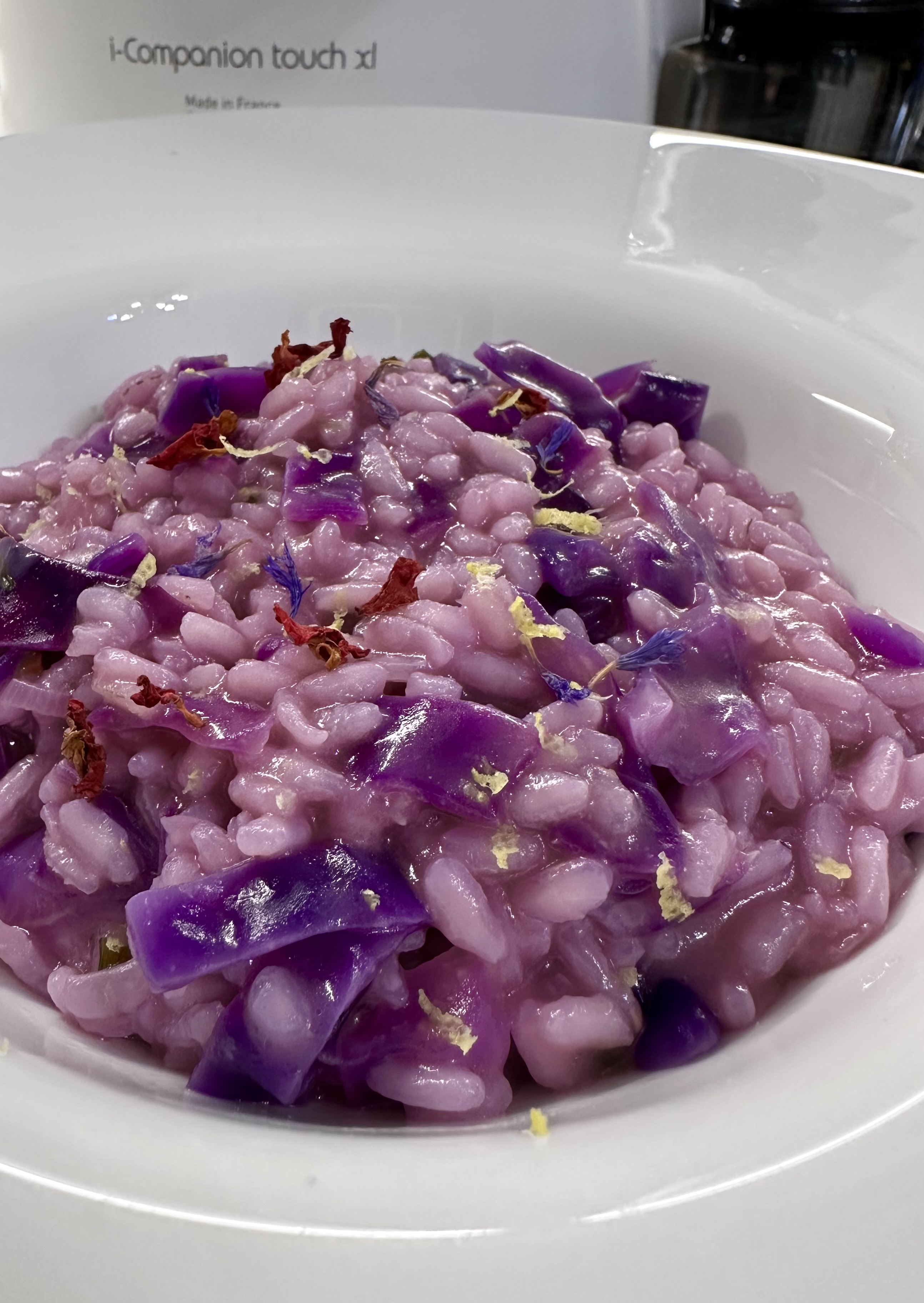 Risotto con cavolo cappuccio viola
