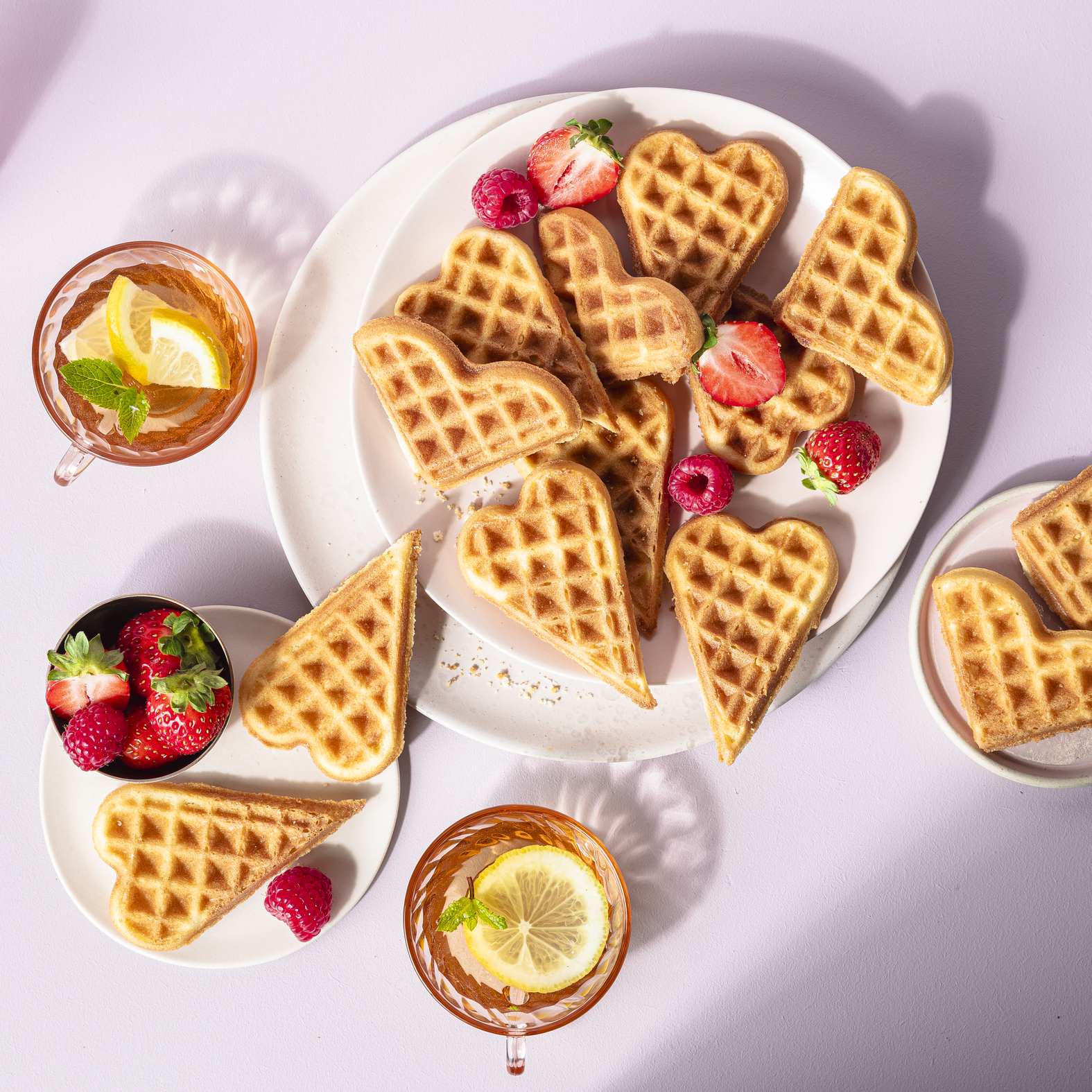 Traditionelle Herzwaffeln