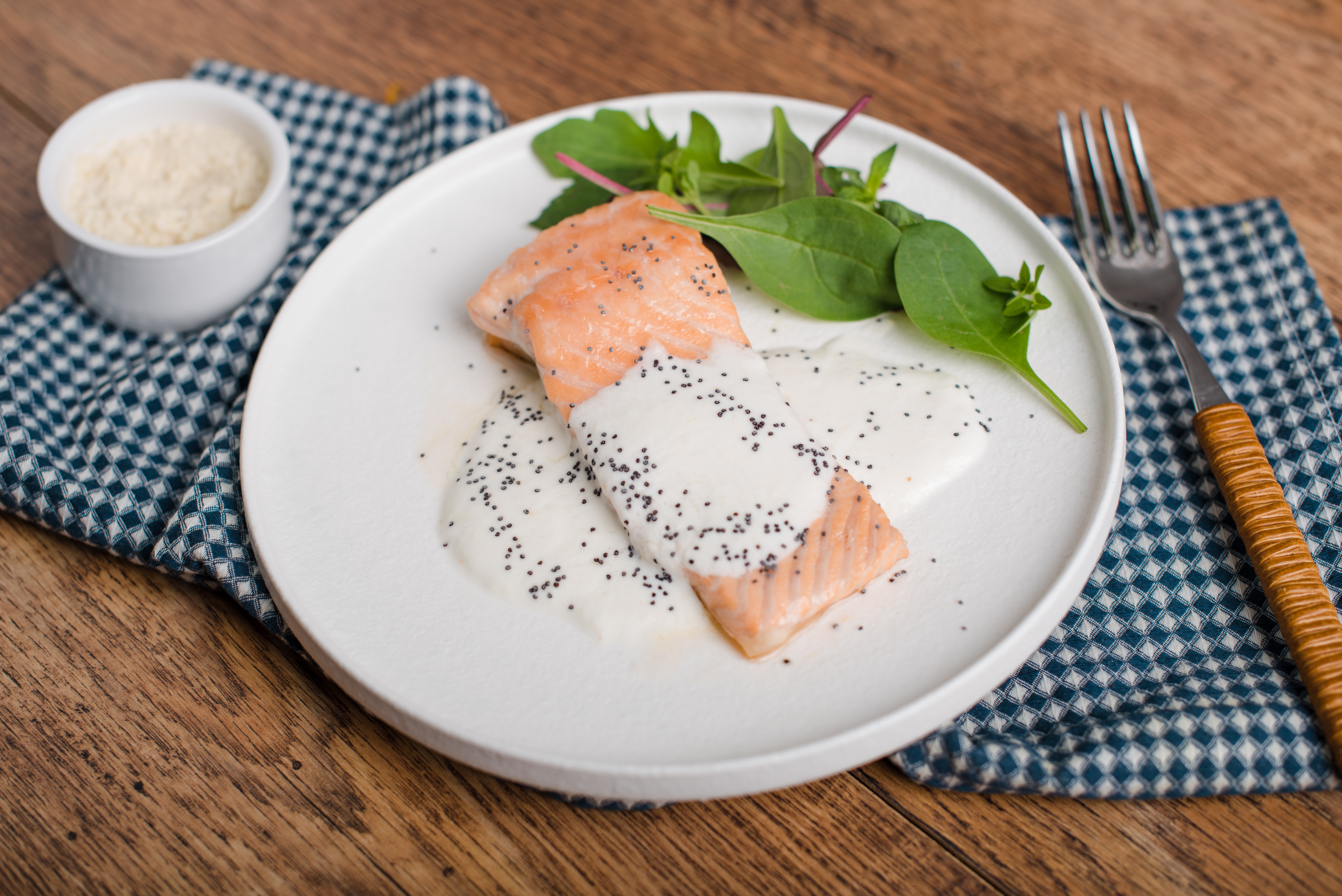 Salmone allo yogurt e rafano