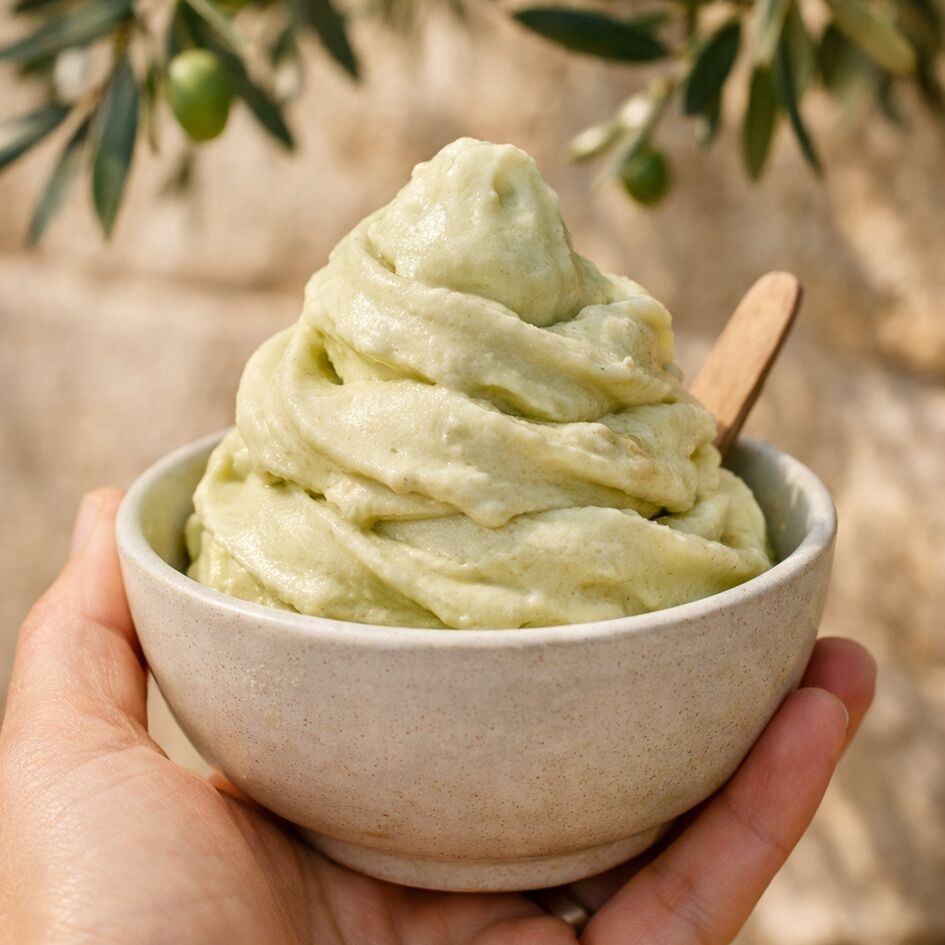 Helado suave de matcha