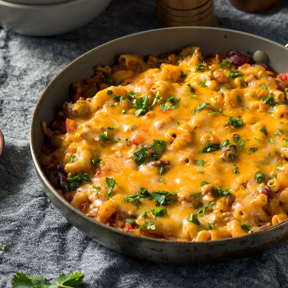 Chili con Carne Gratina con Cheddar