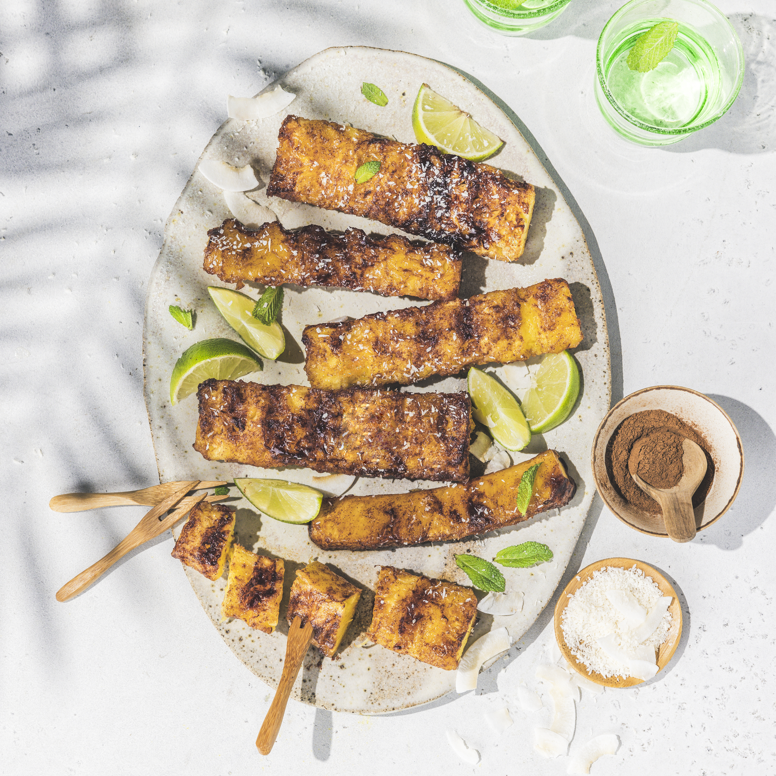 Piña asada a la brasileña