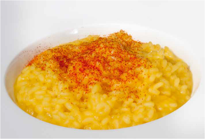 Risotto al azafrán