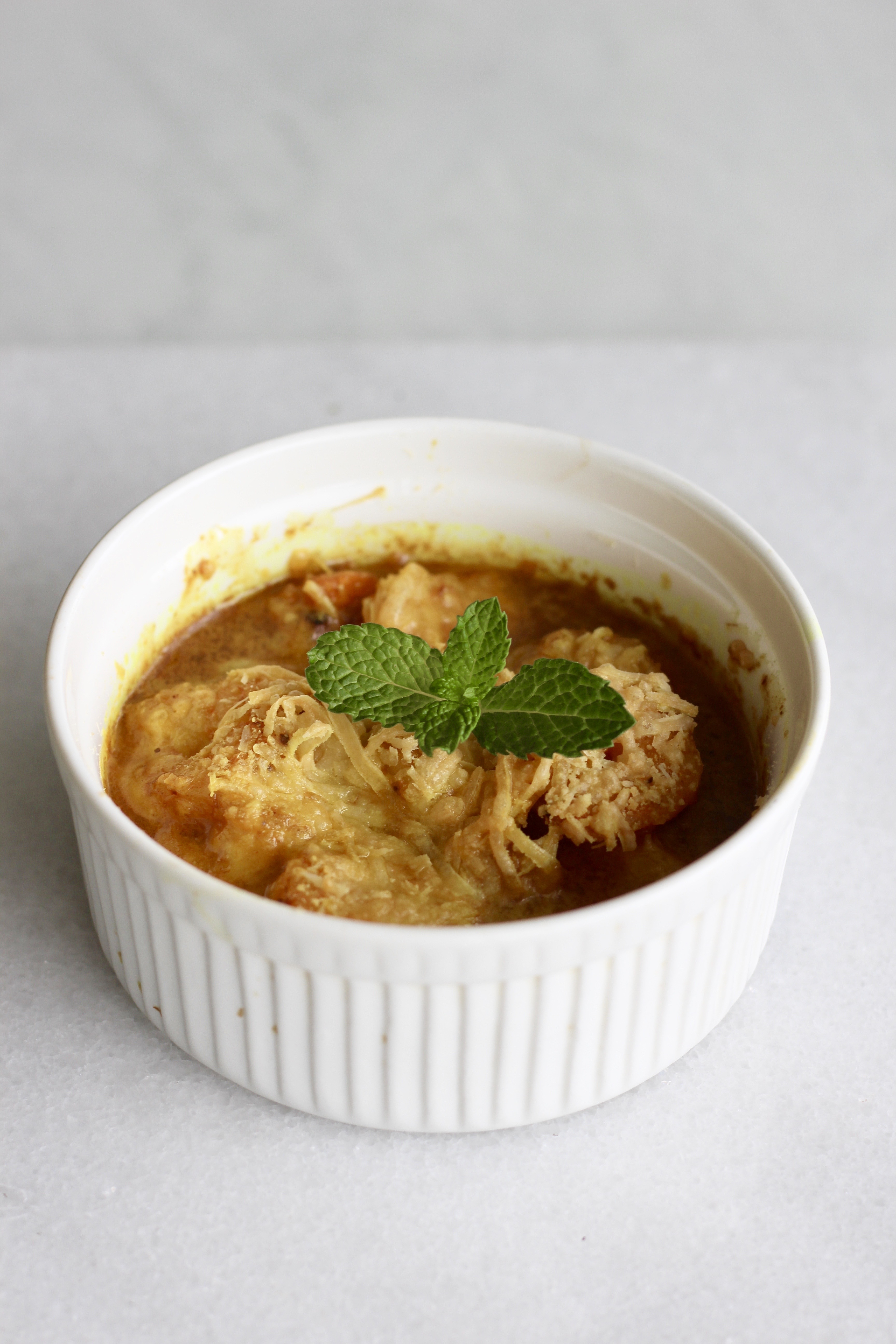 Camarones gratinados