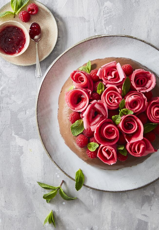 Pancake bouquet di rose
