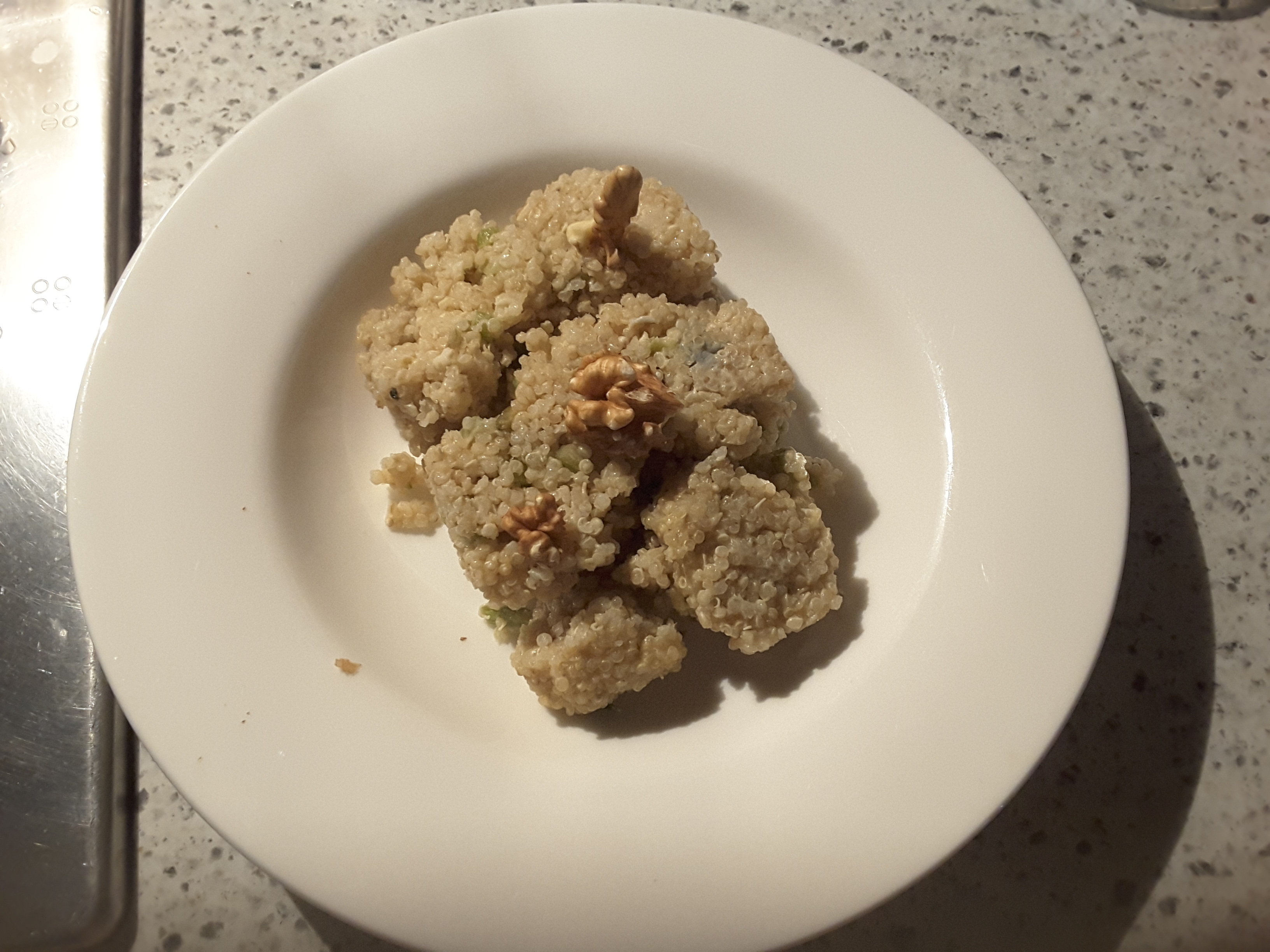 Quinoa con sedano gorgonzola e noci by Marco Scaglione(gluten free)