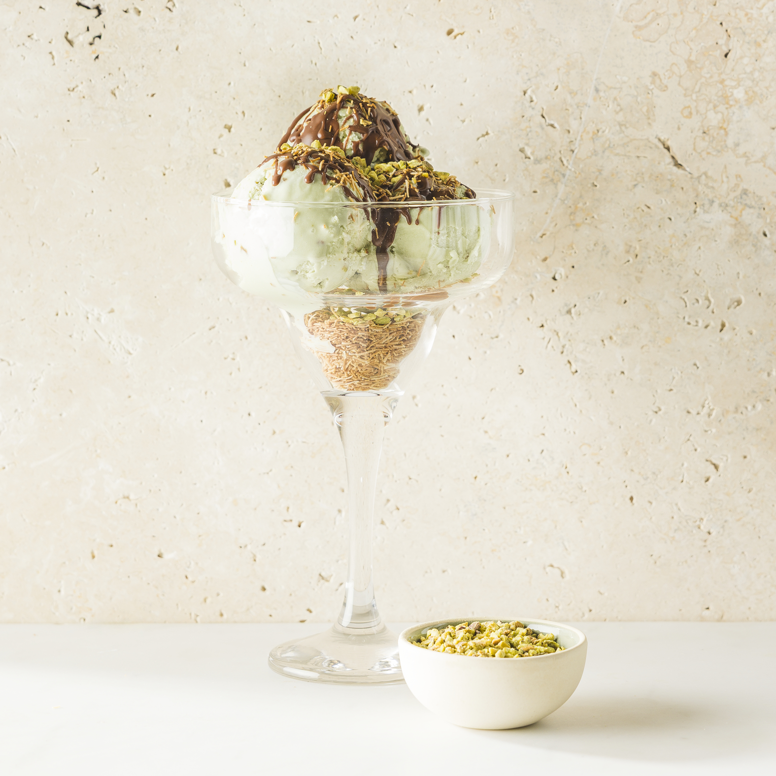 Helado de chocolate al estilo Dubái