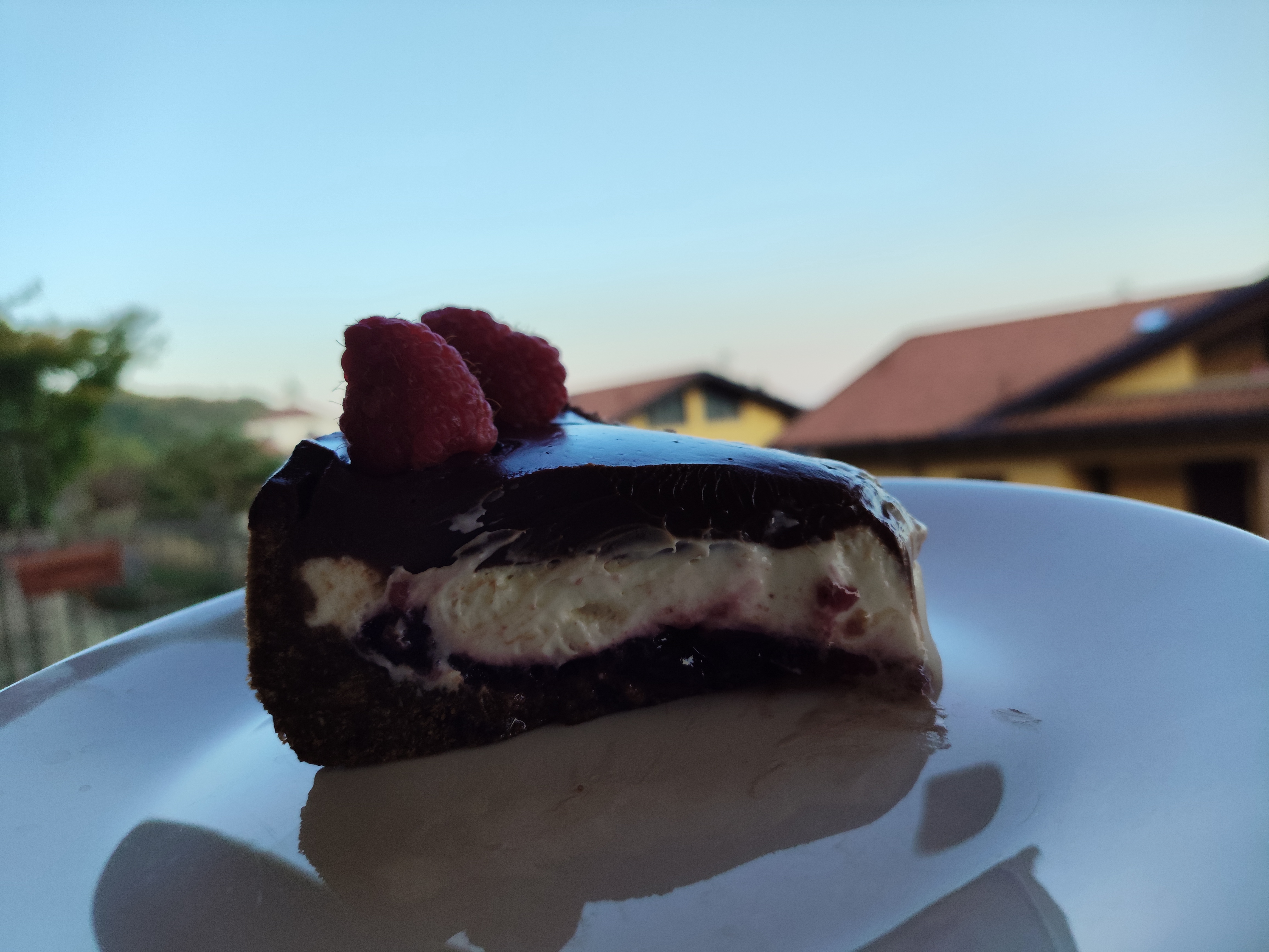 Cheesecake cioccolato e frutti di bosco