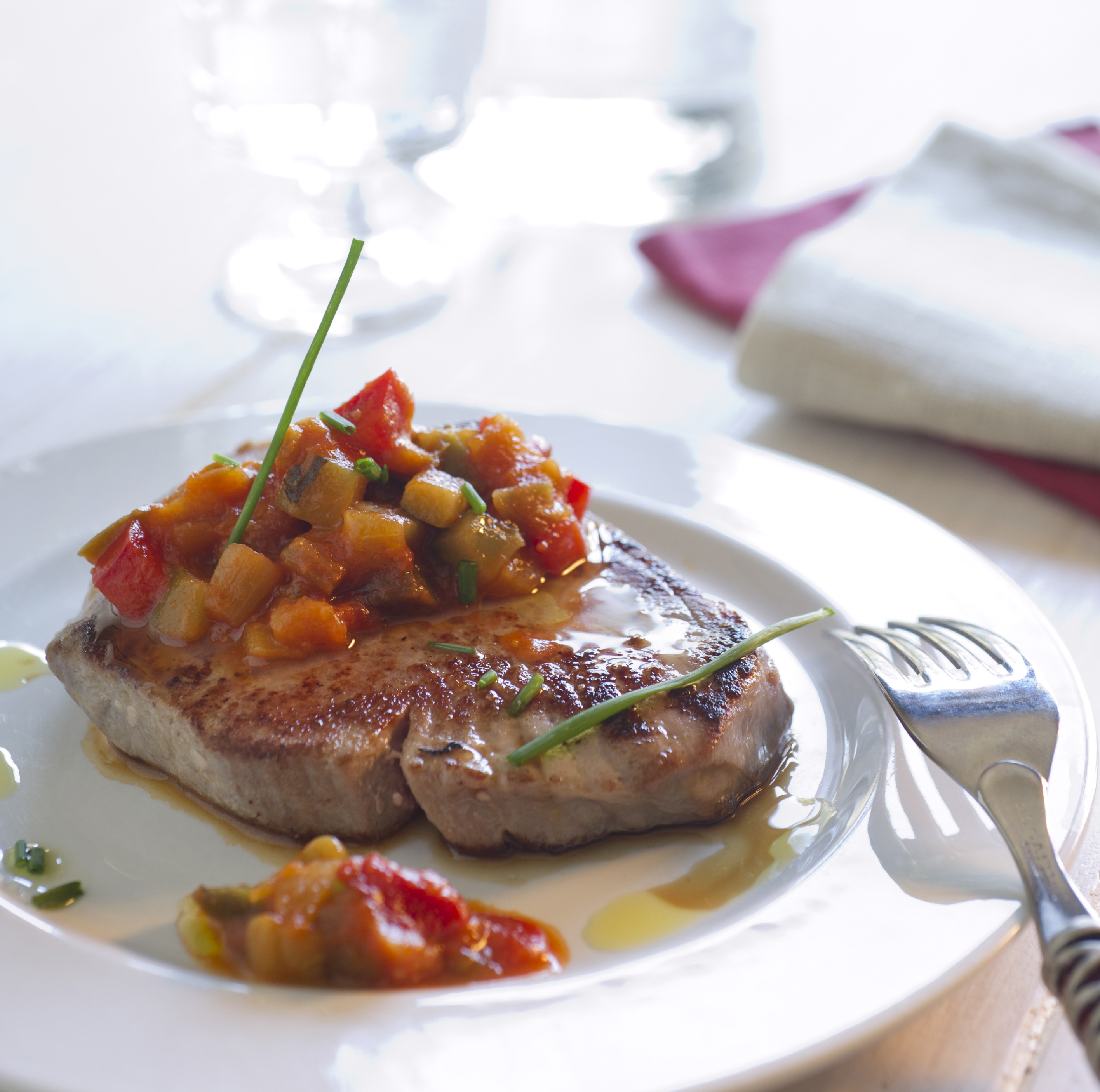 Atún con samfaina