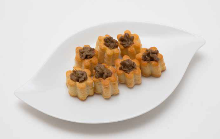 Fiori di sfoglia al patè