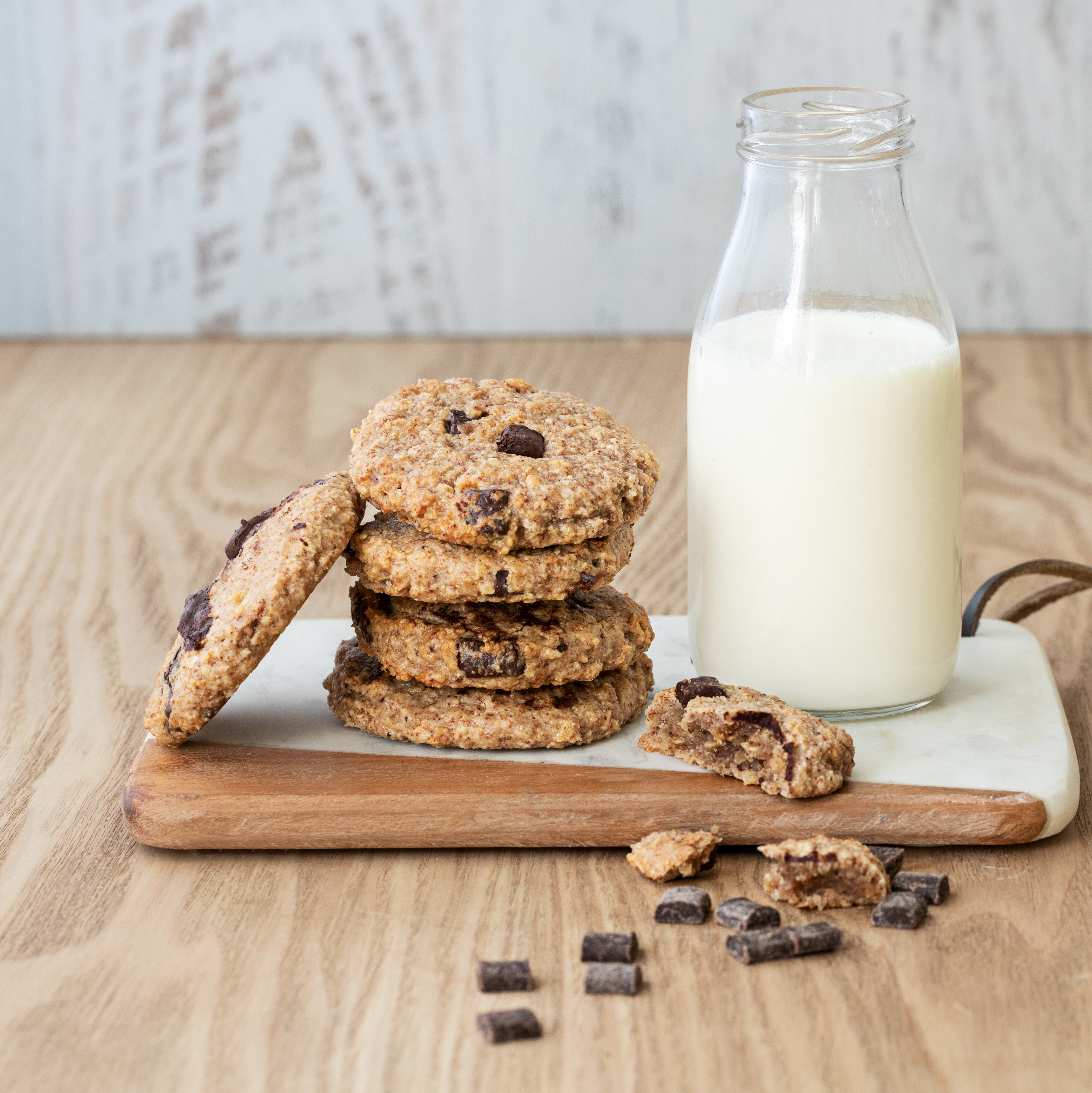 Cookie di avena senza glutine con gocce di cioccolato