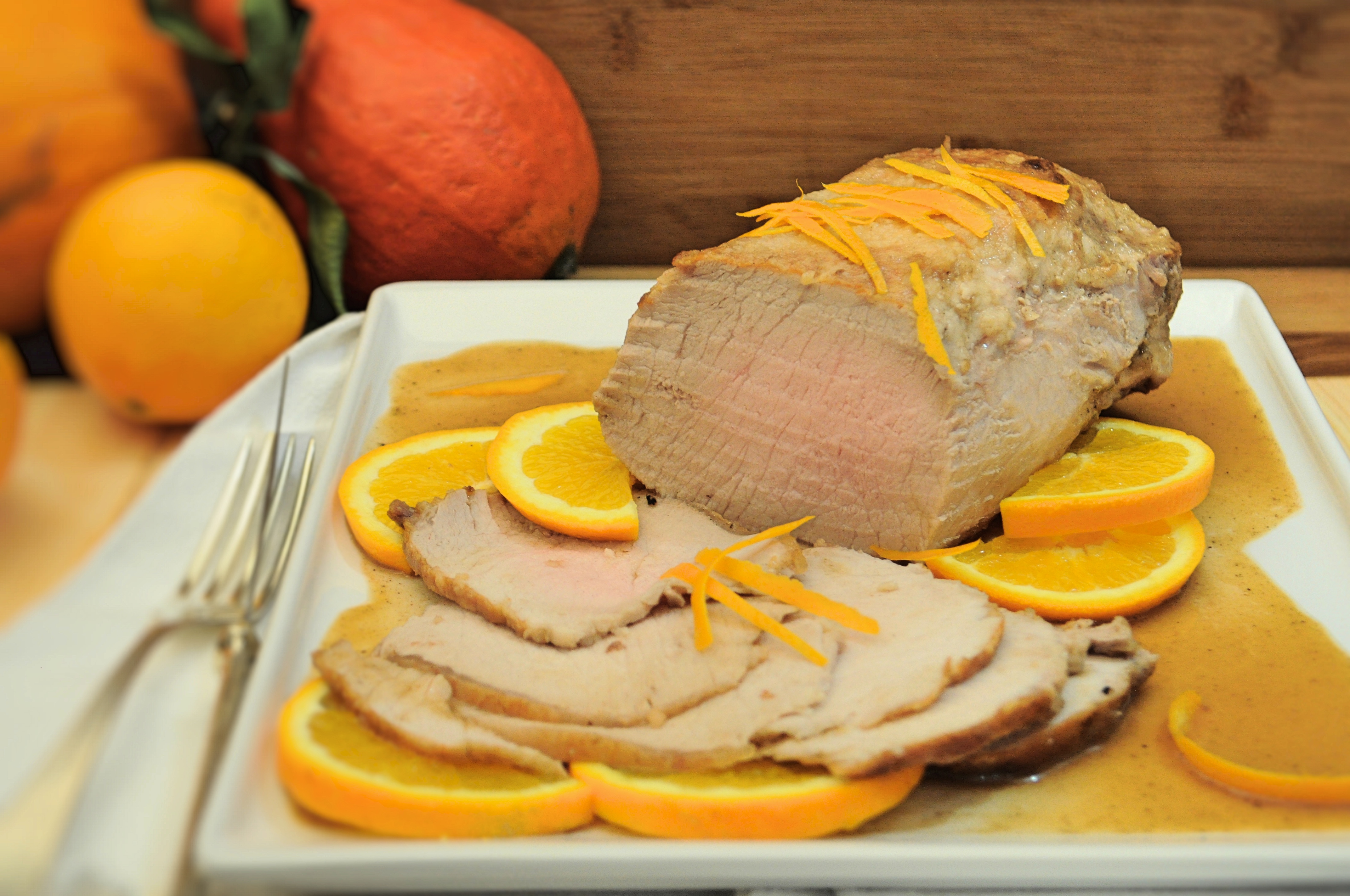Lonza all'arancia