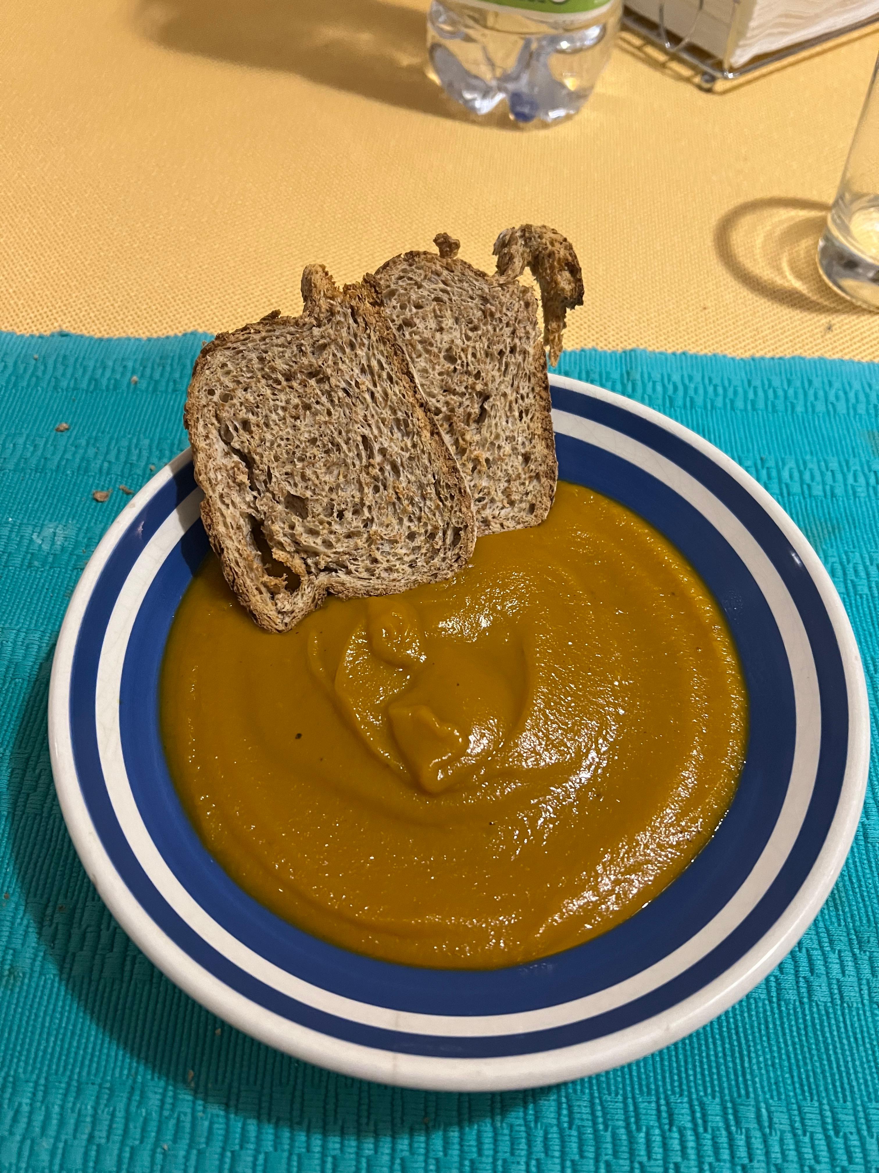 Vellutata zucca e carote
