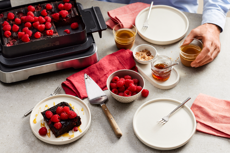 Chocoladetaart met rood fruit