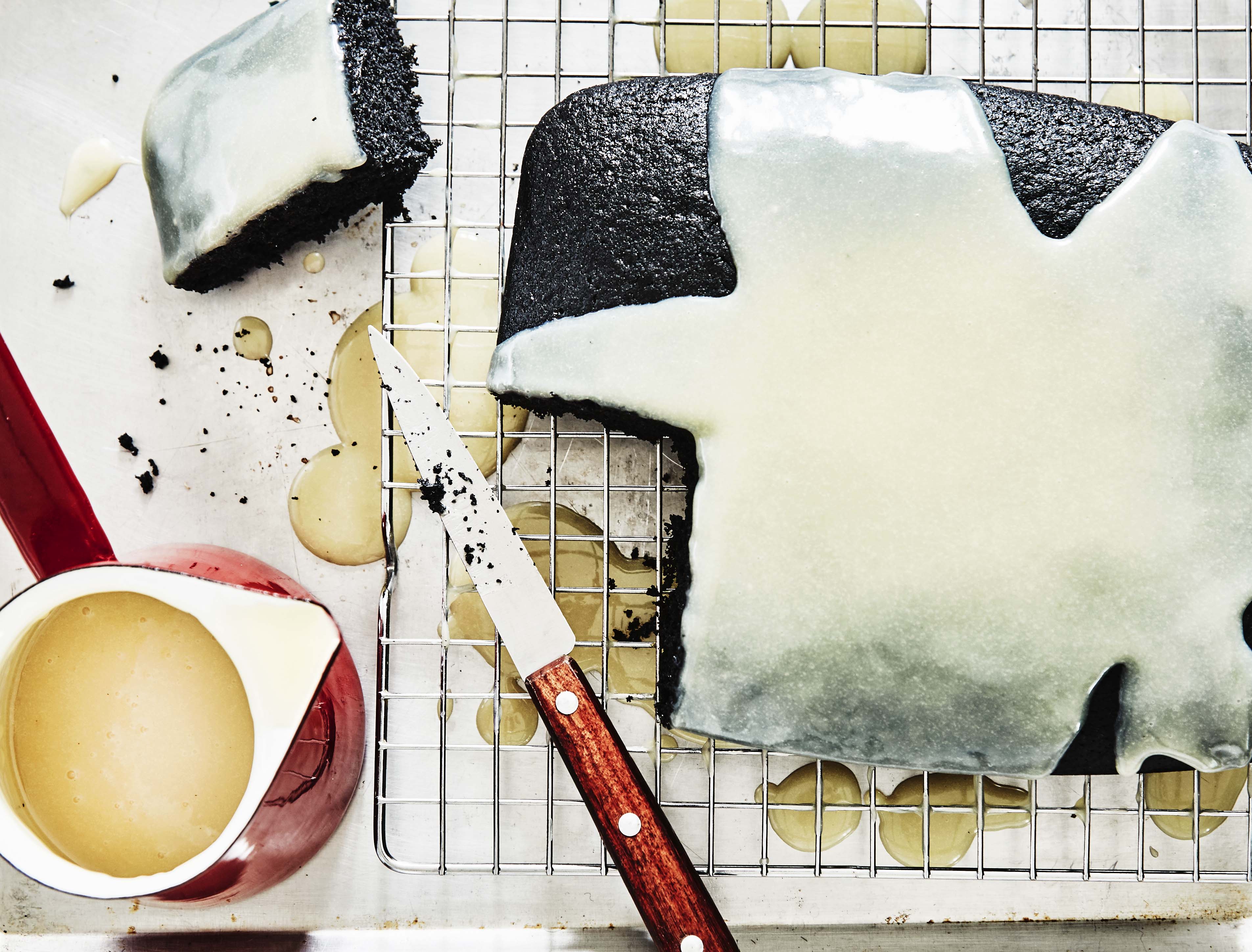 Veganer schwarzer Samtkuchen