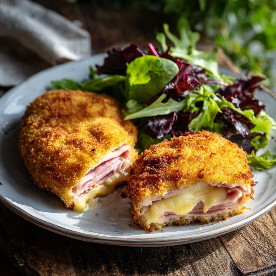 Cordon Bleu Casero con Queso Beaufort y Panko