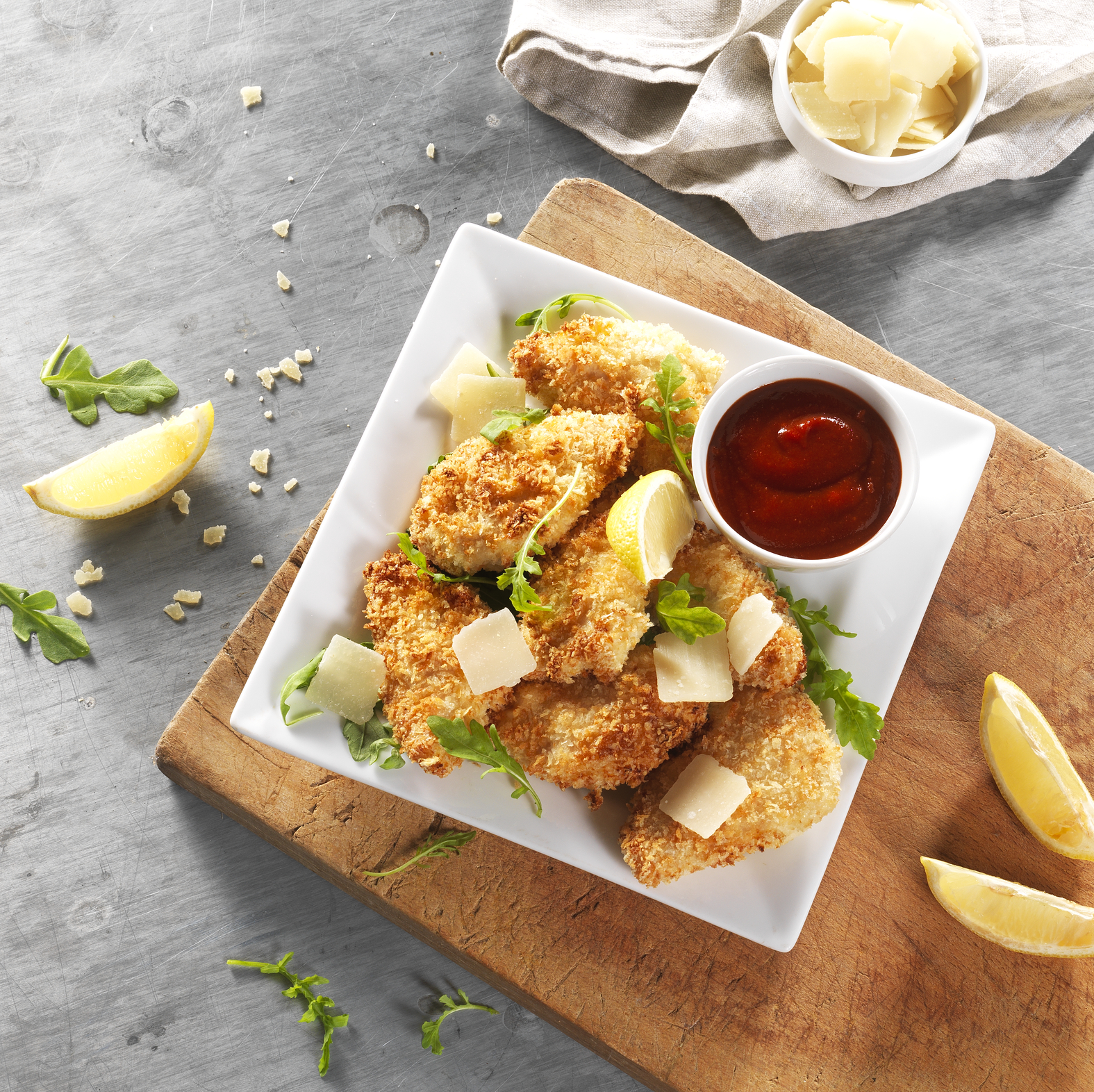 Bocconcini di pollo croccanti al pecorino