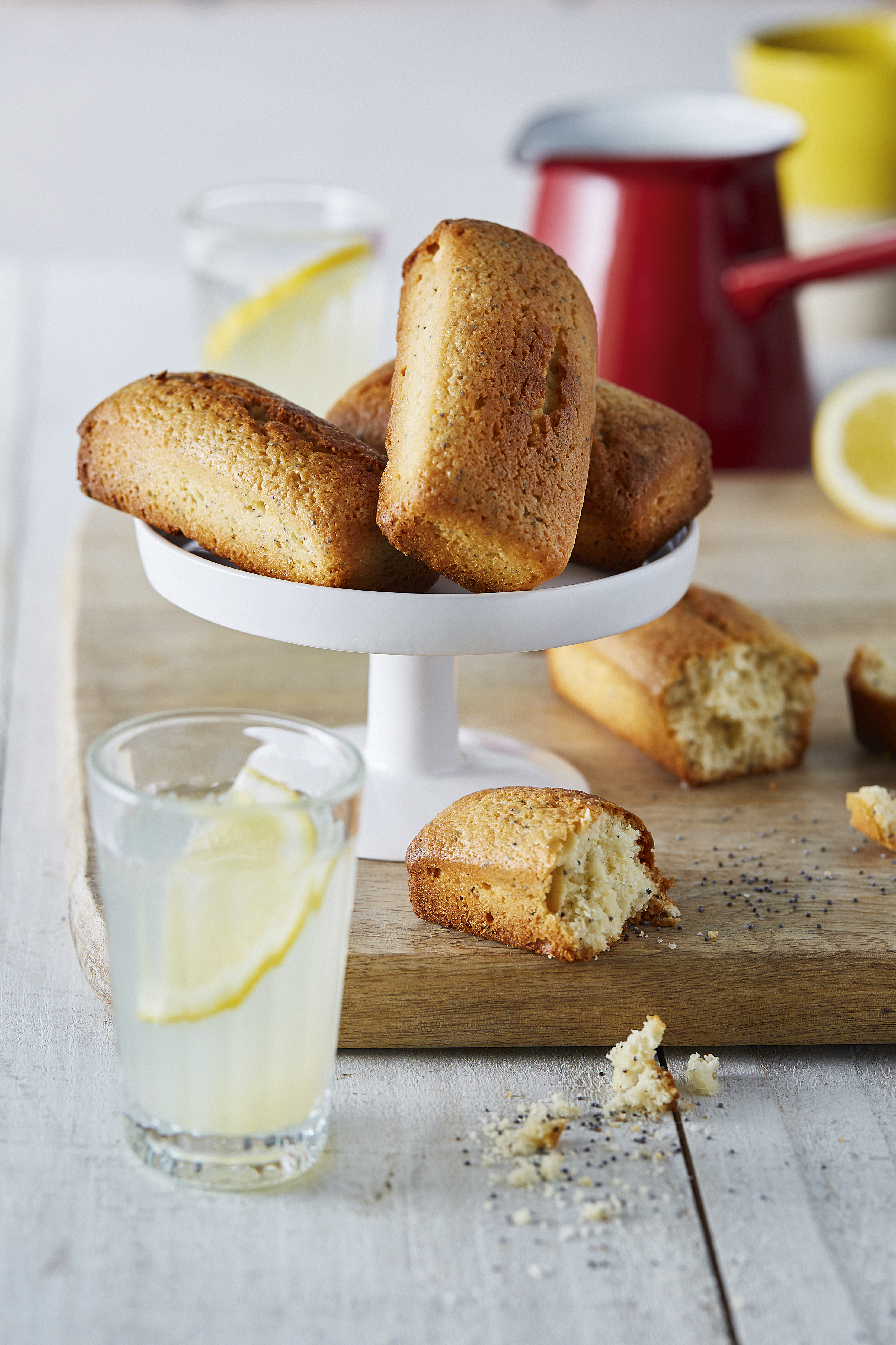 Citroencakes met maanzaad