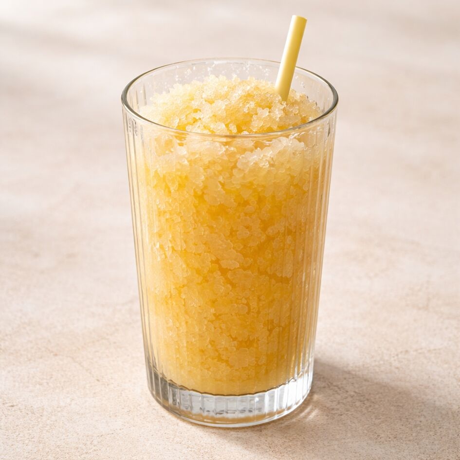 Ananas-Ingwer-Passionsfrucht-Granita