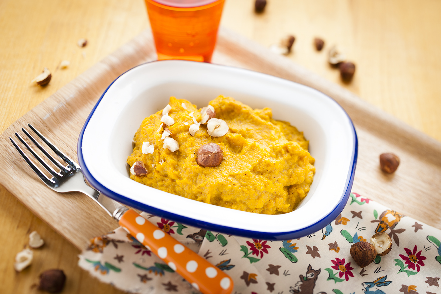 Crema di carote e nocciole