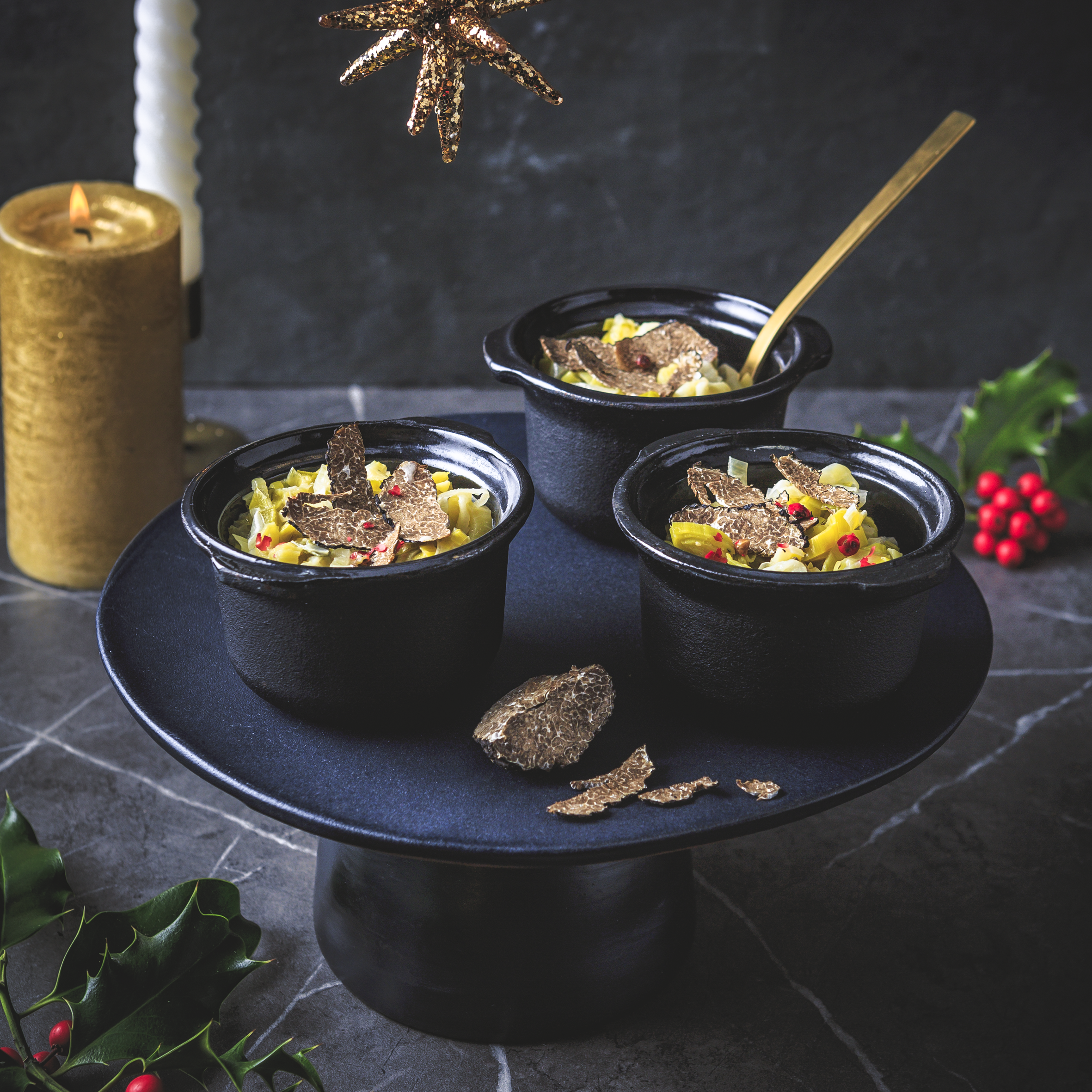 Fonduta di porro e tartufo