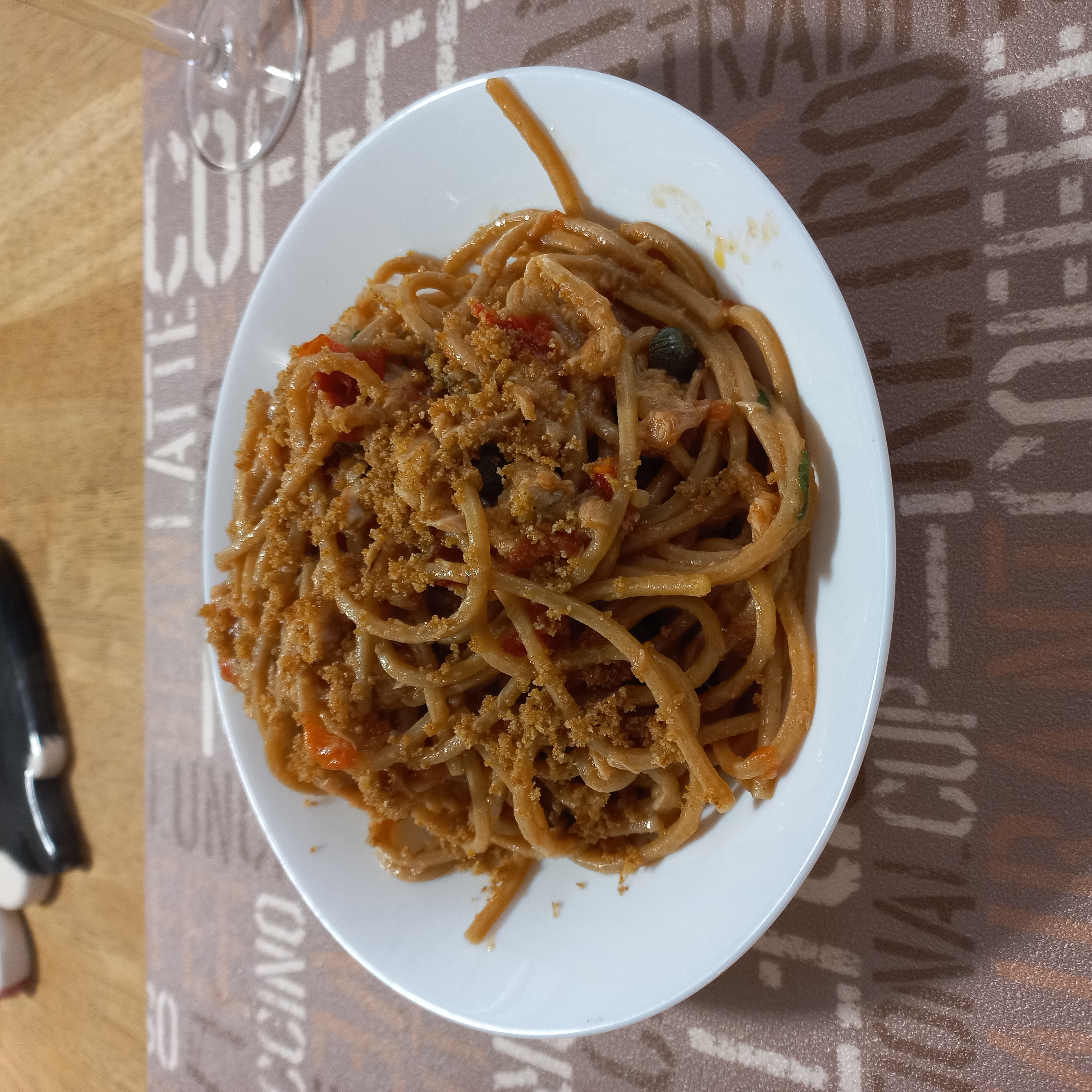 Spaghetti integrali al tonno