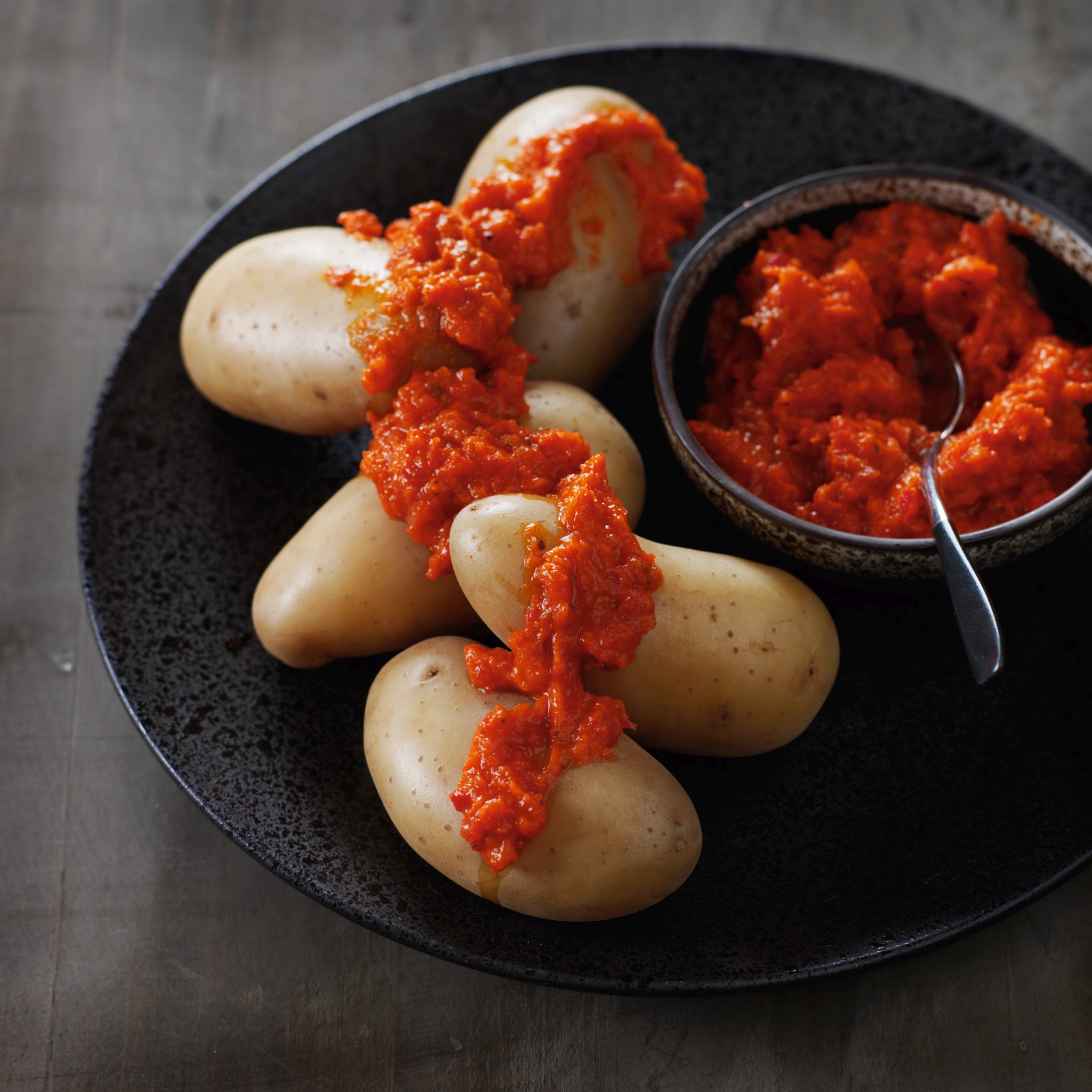 Patate con salsa piccante